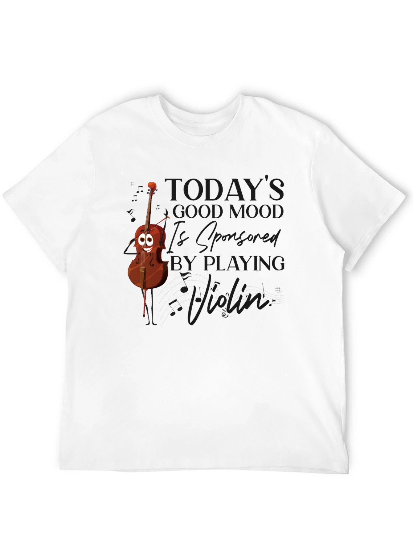 Violin Mood Mens Graphic T-Shirt