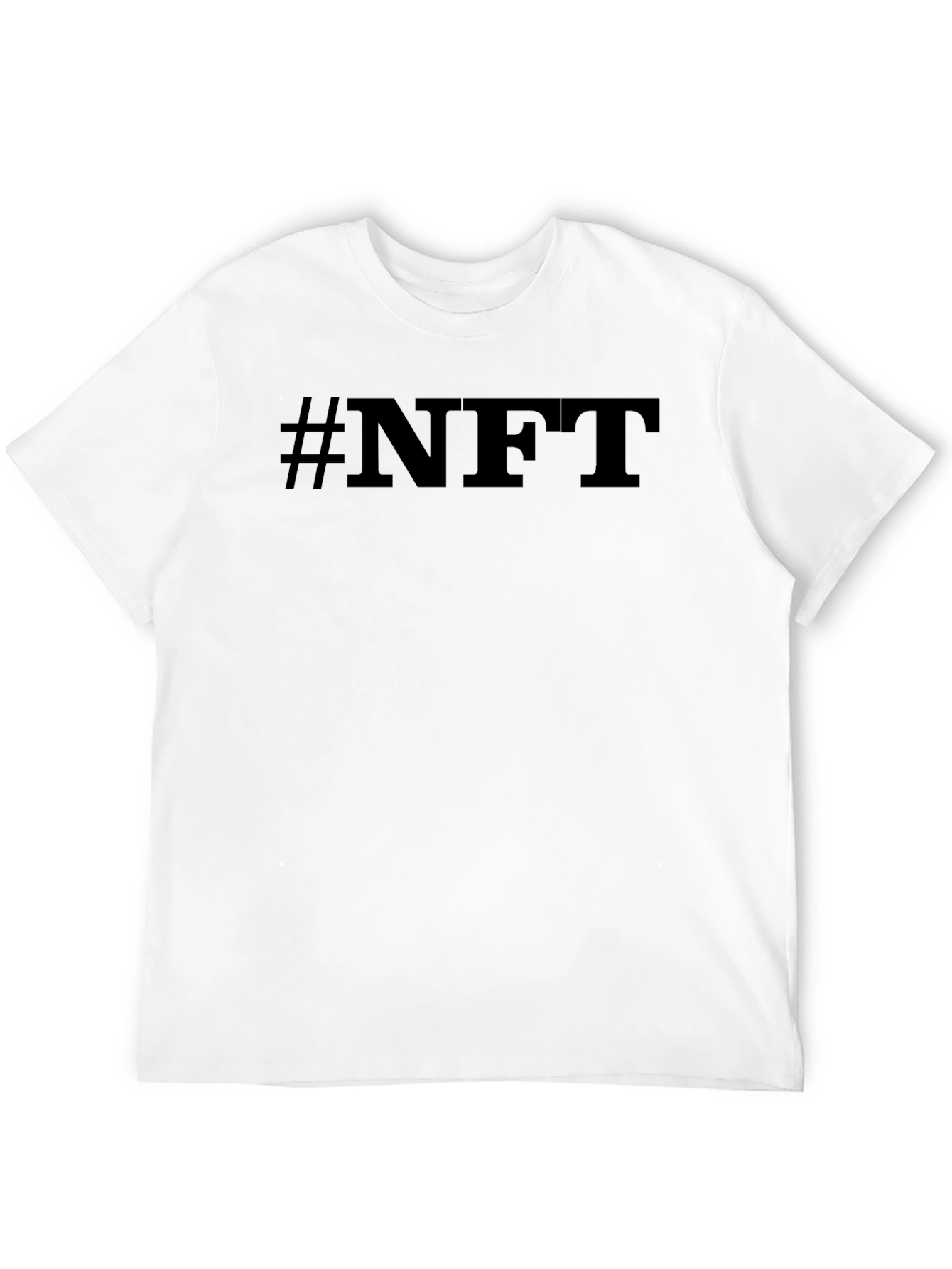 #NFT Black Graphic Tee - Crypto Inspired Fashion