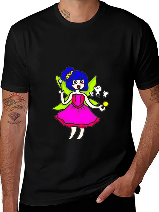 Tooth Fairy T-Shirt - Whimsical Cartoon Graphic Tee