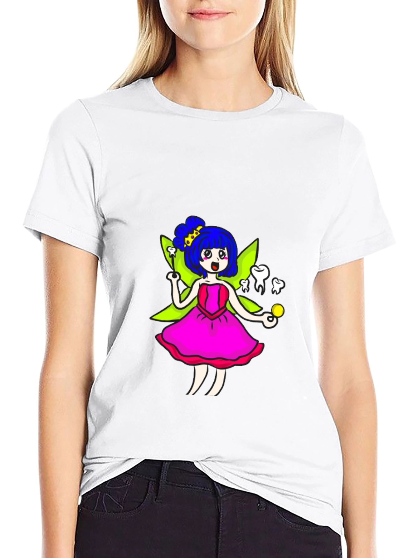 Tooth Fairy T-Shirt - Whimsical Cartoon Graphic Tee