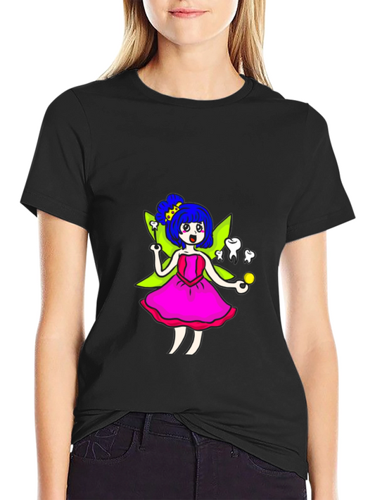 Tooth Fairy T-Shirt - Whimsical Cartoon Graphic Tee
