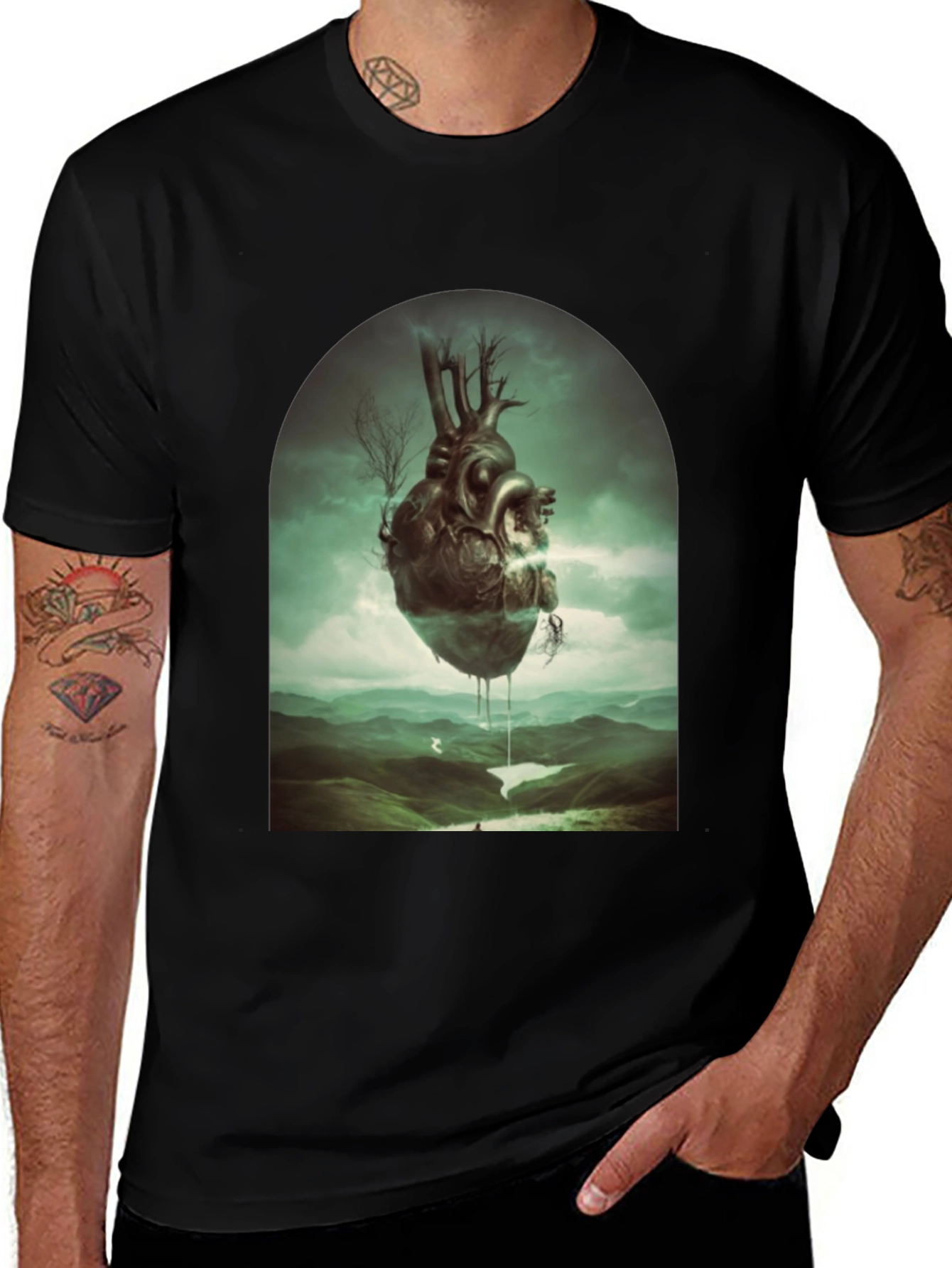 Surreal Heart Landscape Tee