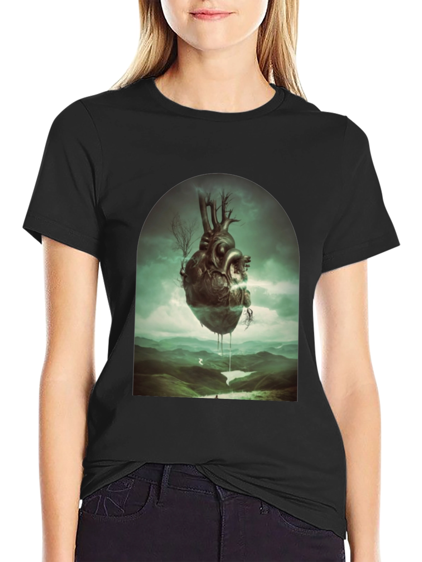 Surreal Heart Landscape Tee