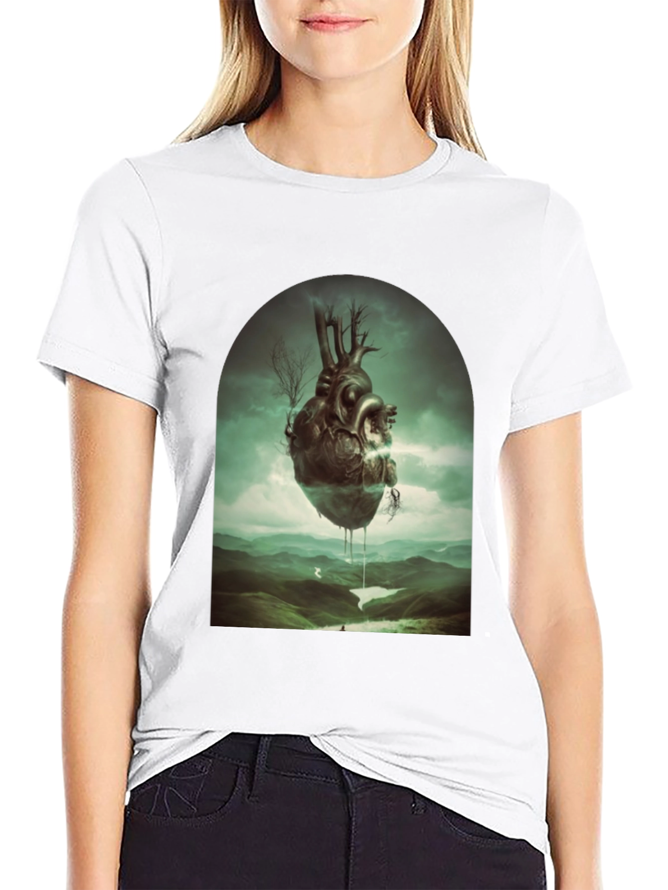 Surreal Heart Landscape Tee