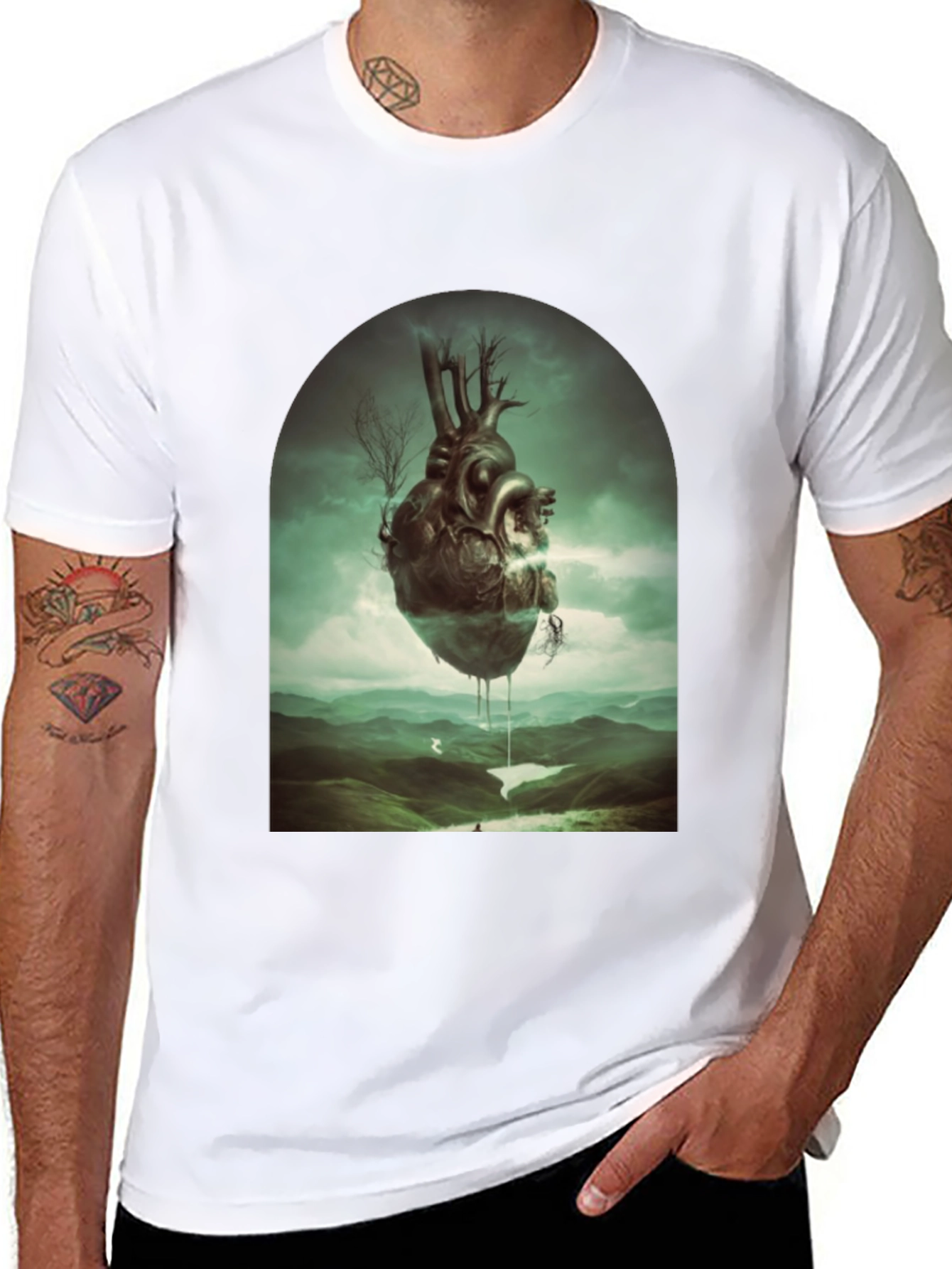 Surreal Heart Landscape Tee