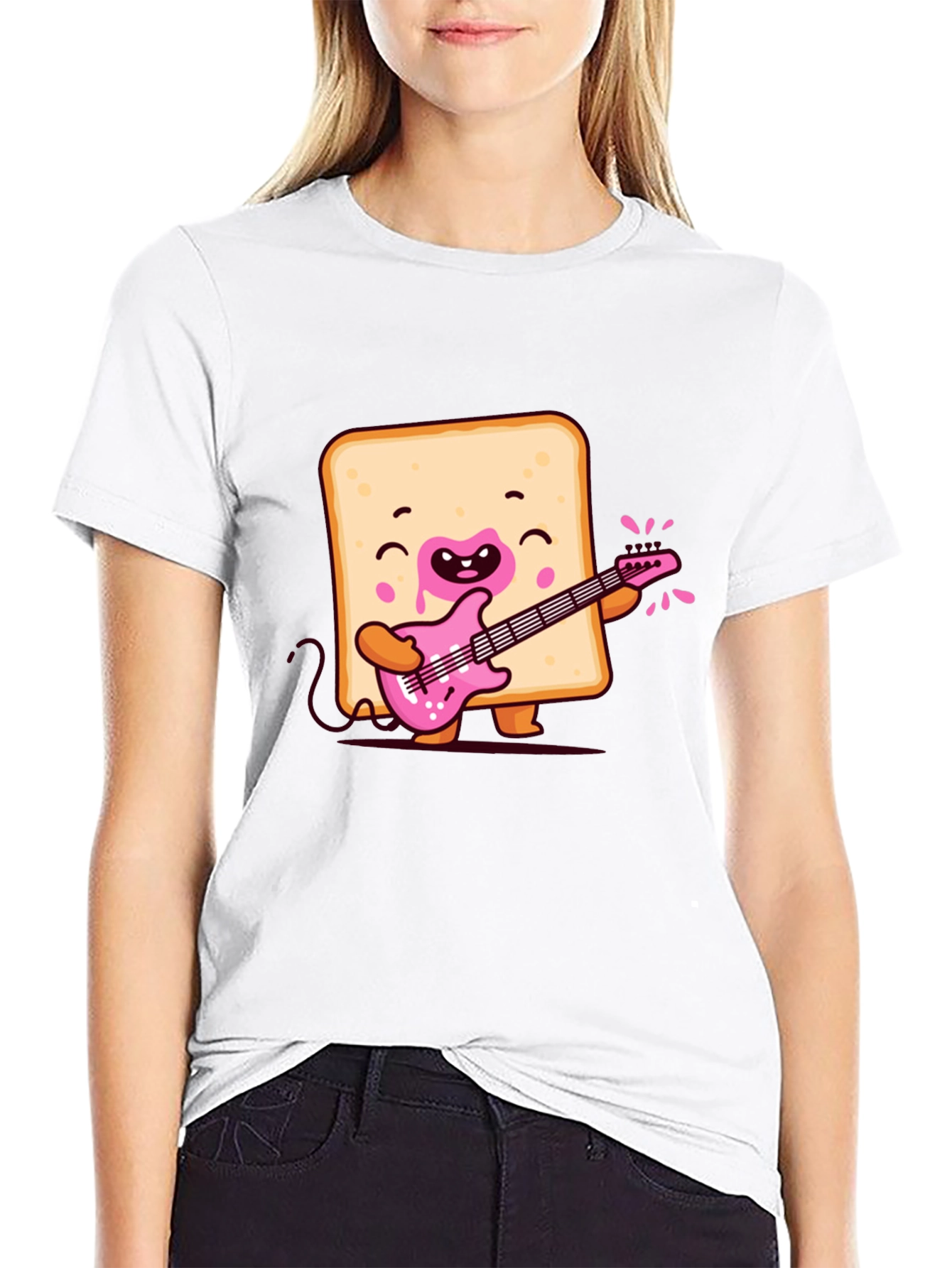 Toast Playing Guitar T-Shirt