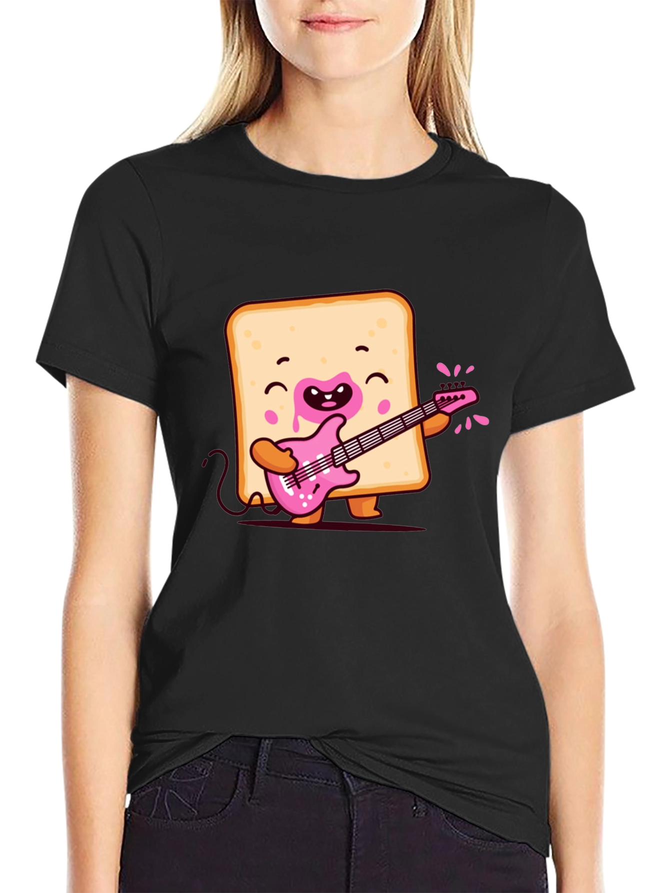 Toast Playing Guitar T-Shirt