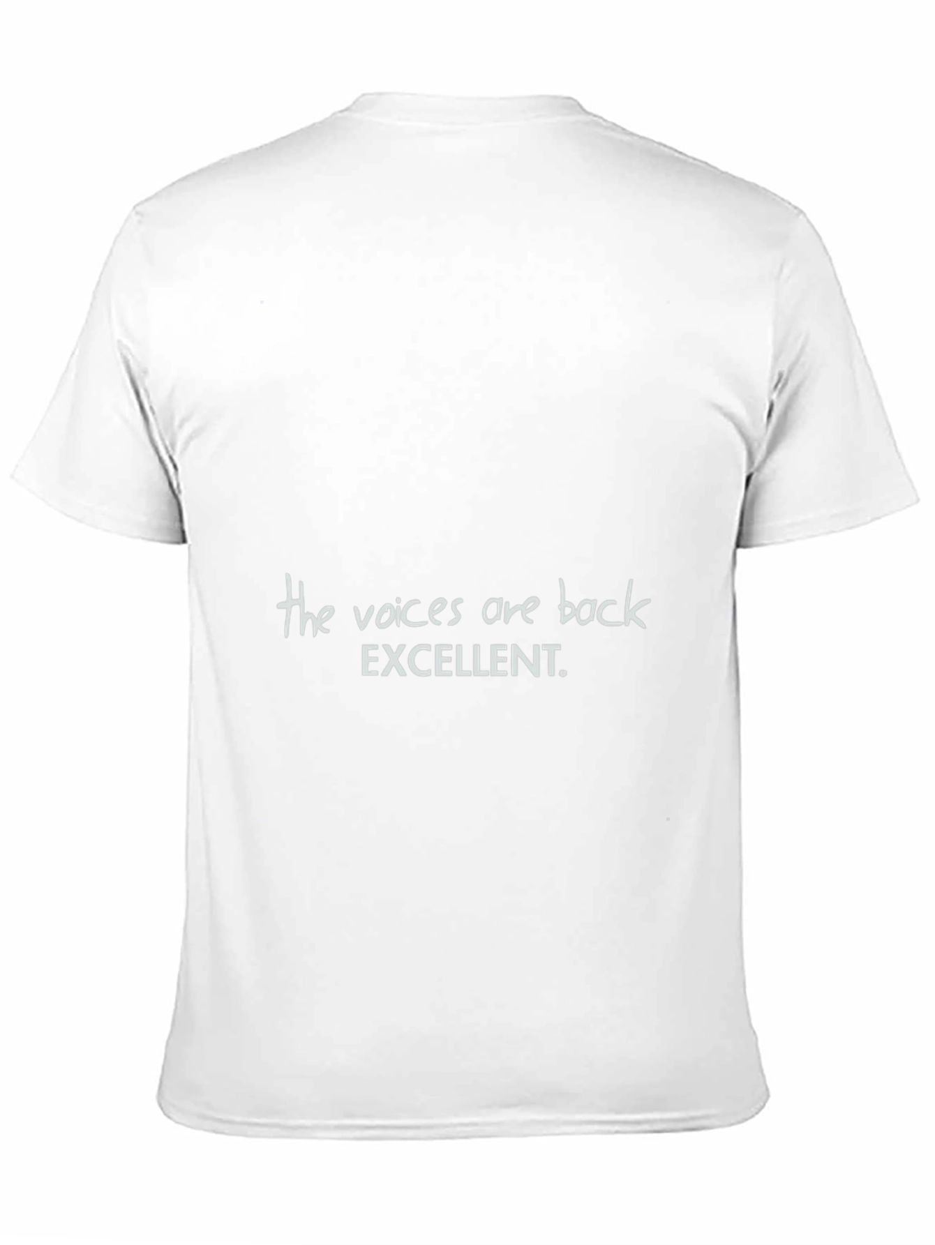The Voices Are Back T-Shirt Funny Slogan Tee