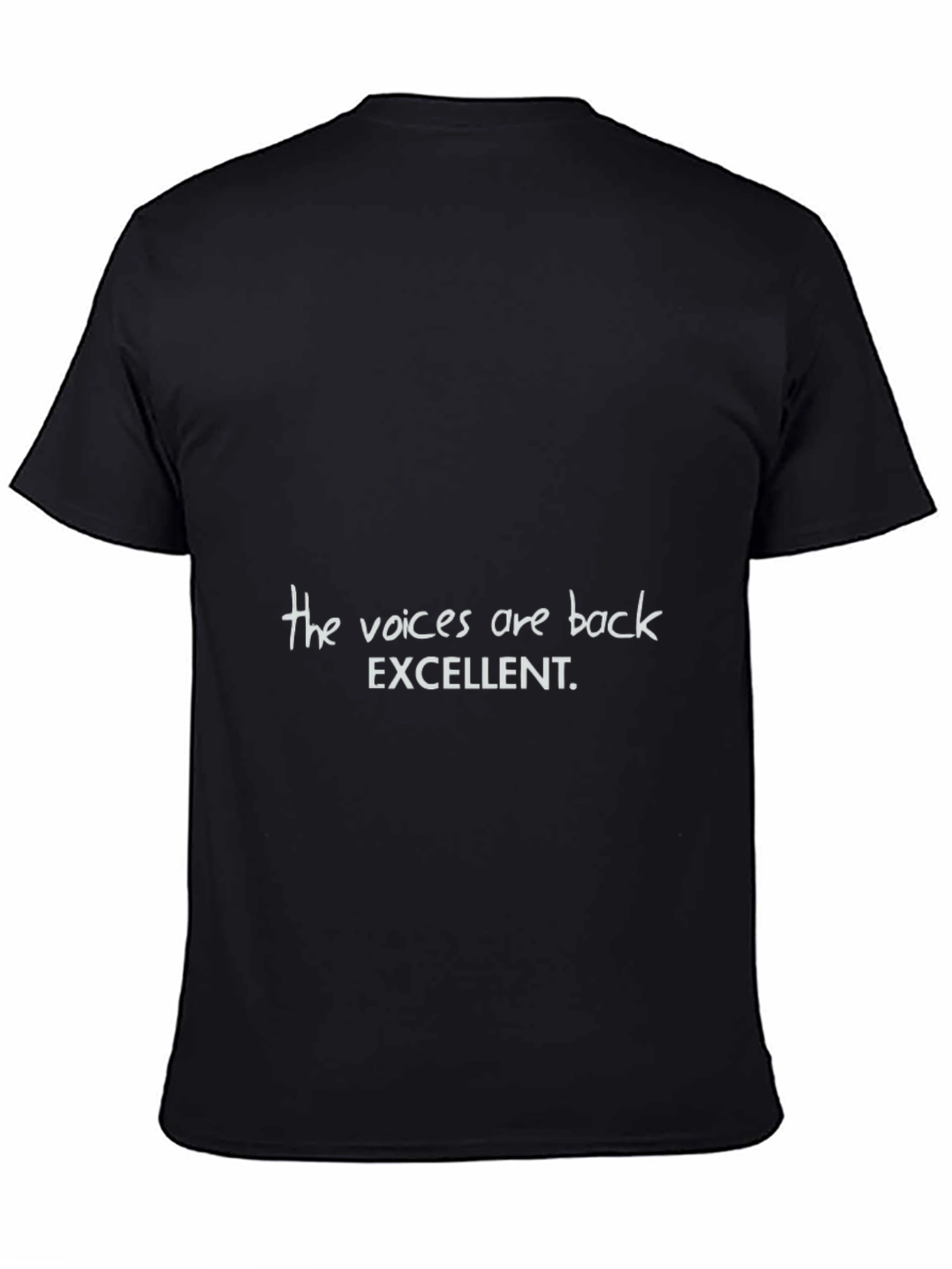 The Voices Are Back T-Shirt Funny Slogan Tee