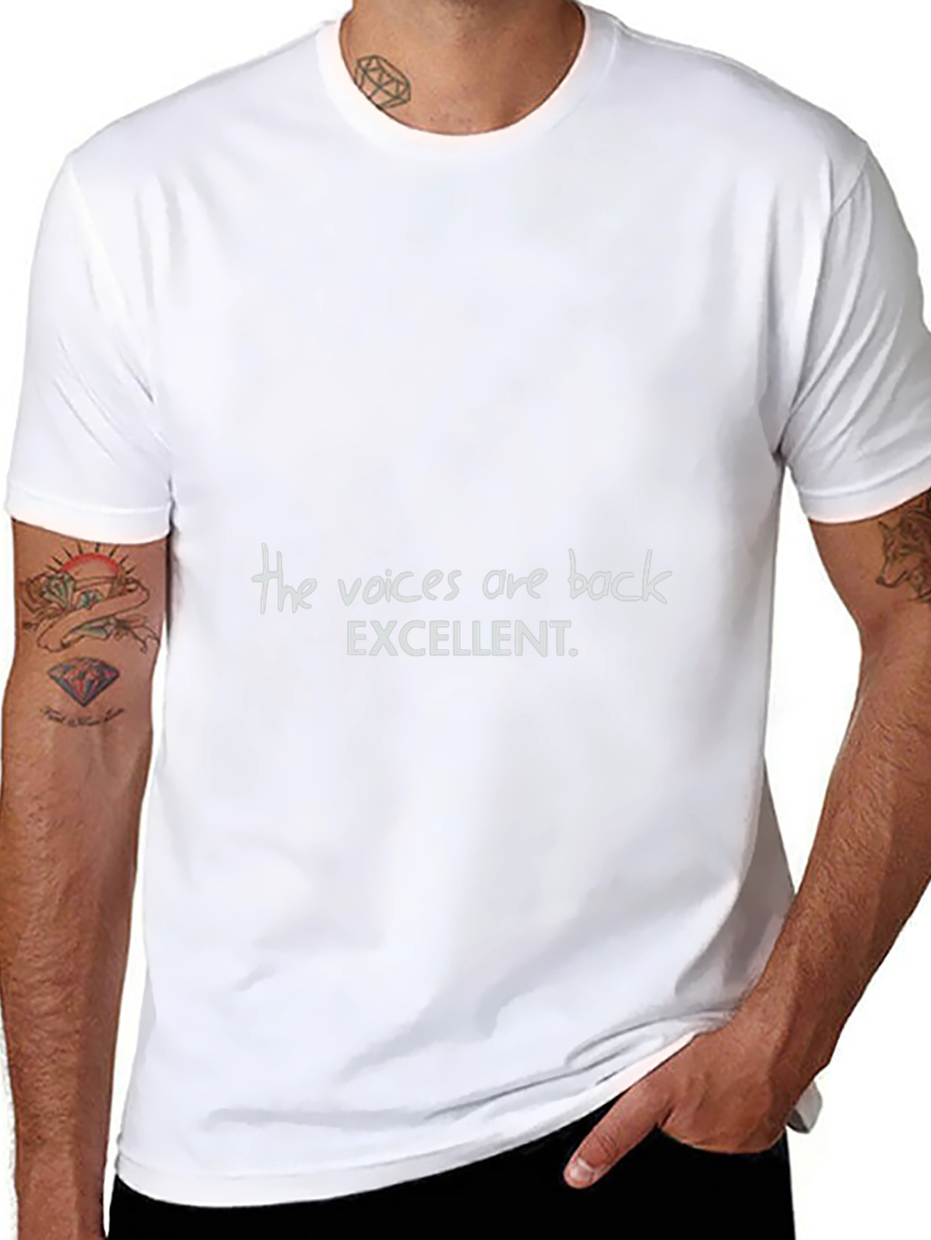 The Voices Are Back T-Shirt Funny Slogan Tee