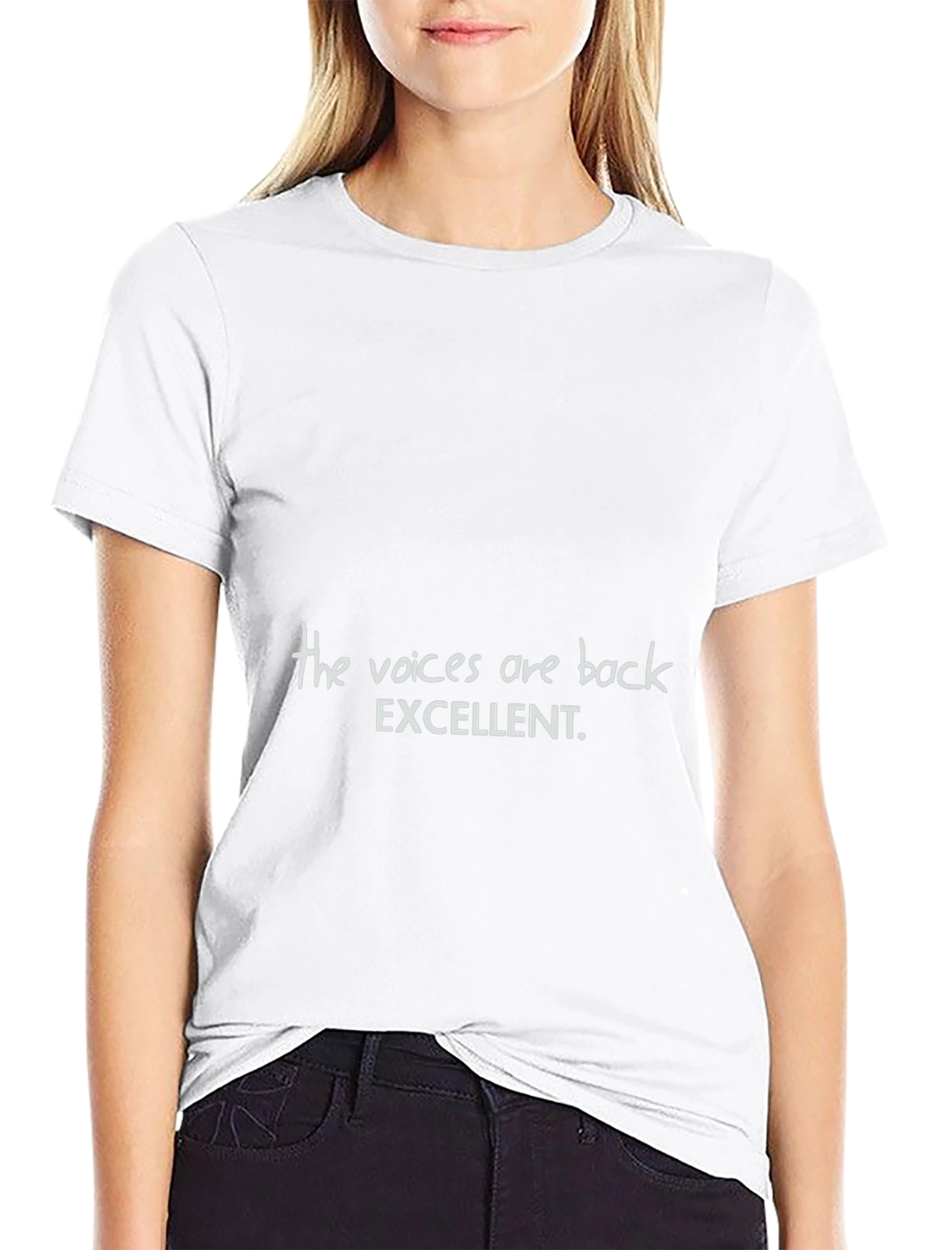 The Voices Are Back T-Shirt Funny Slogan Tee