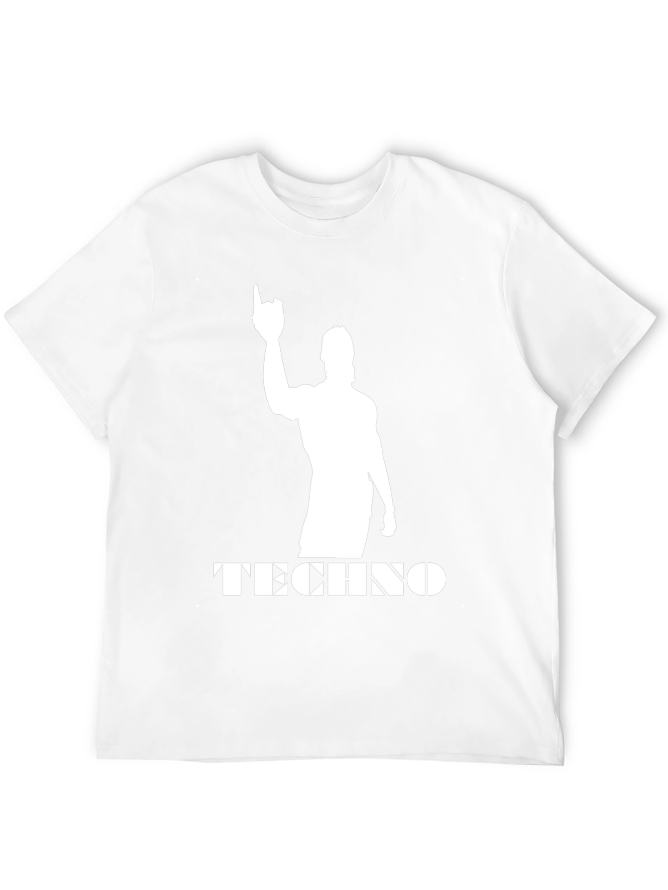 Techno Silhouette Black T-Shirt - Music Fan Apparel