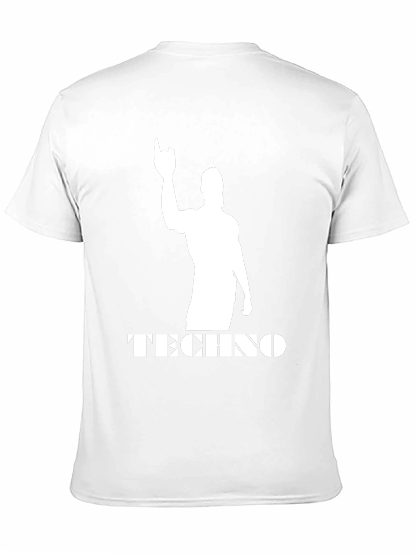Techno Silhouette Black T-Shirt - Music Fan Apparel
