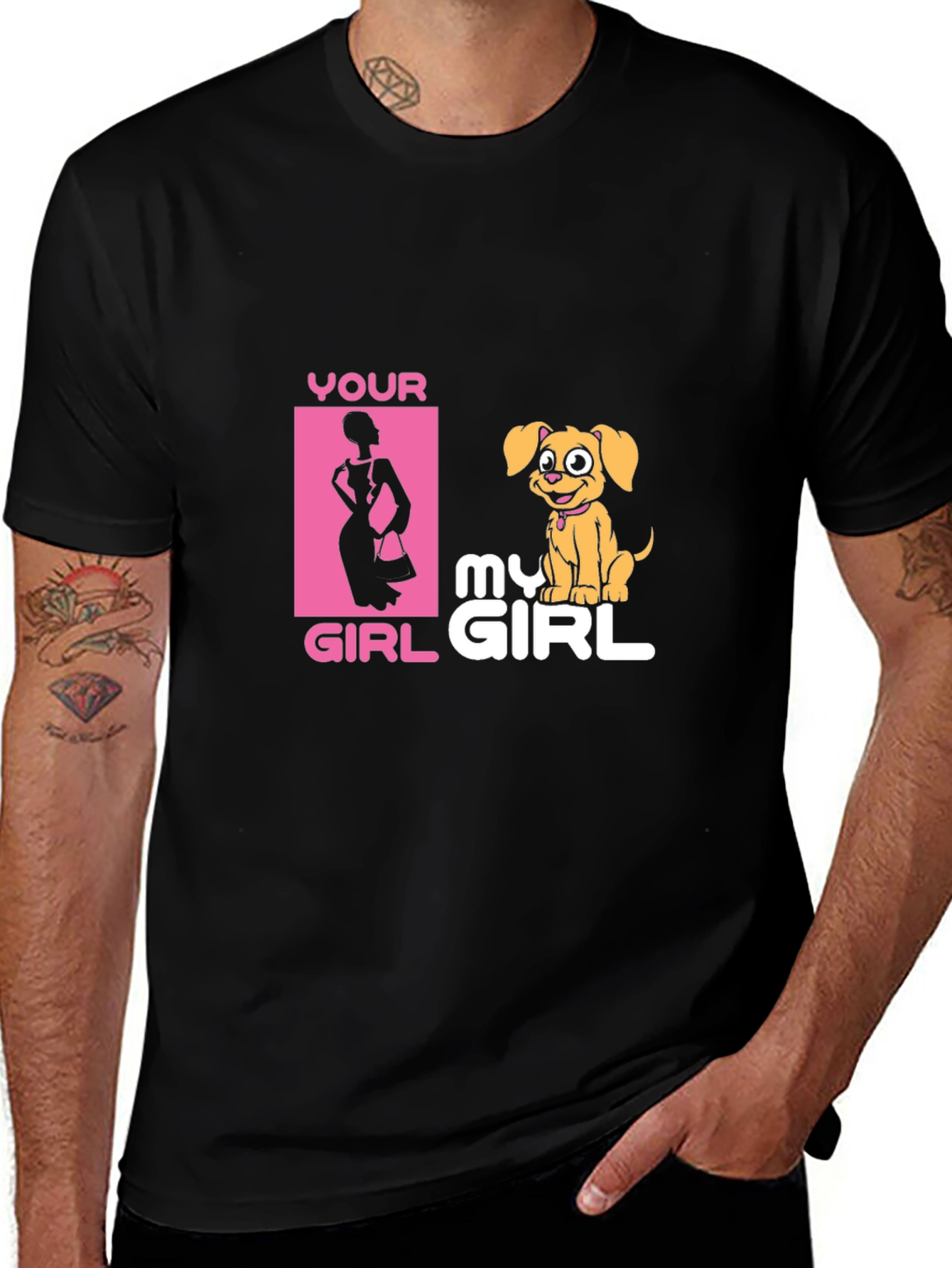 Your Girl My Girl Funny Pet Lover Graphic Tee