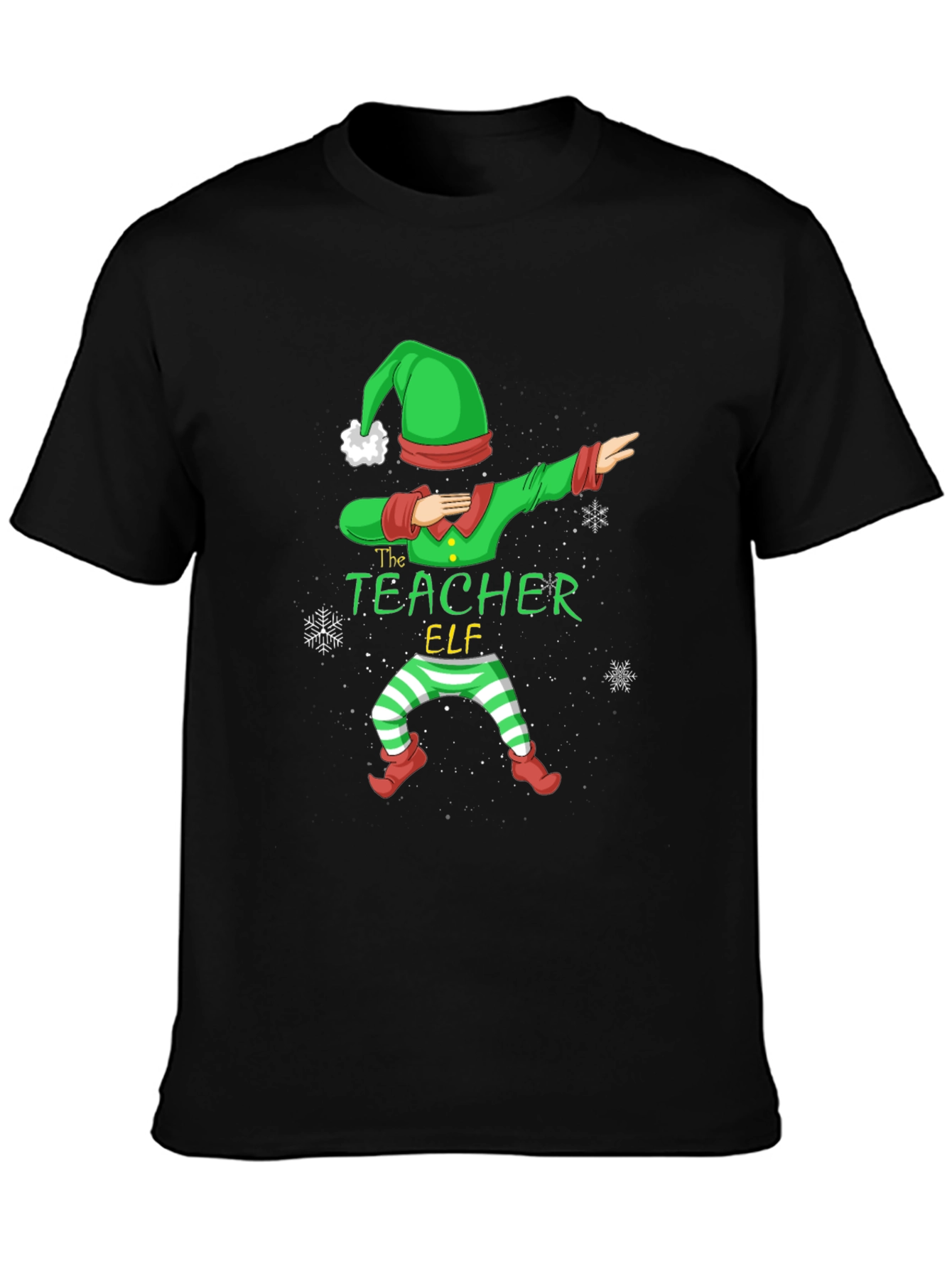 The Teacher Elf Dabbing T-Shirt