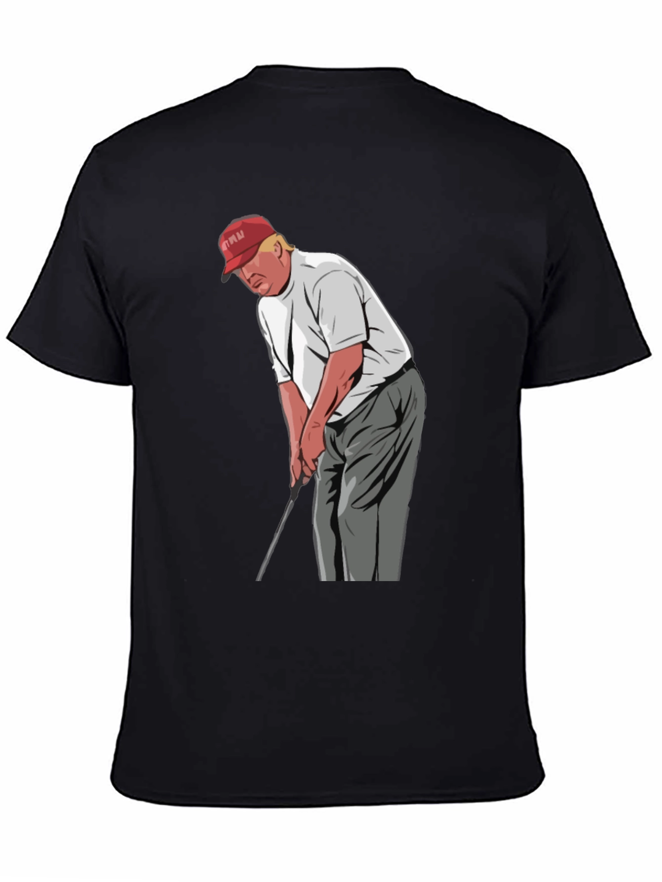 Trump Golfing Graphic T-Shirt - Novelty Tee