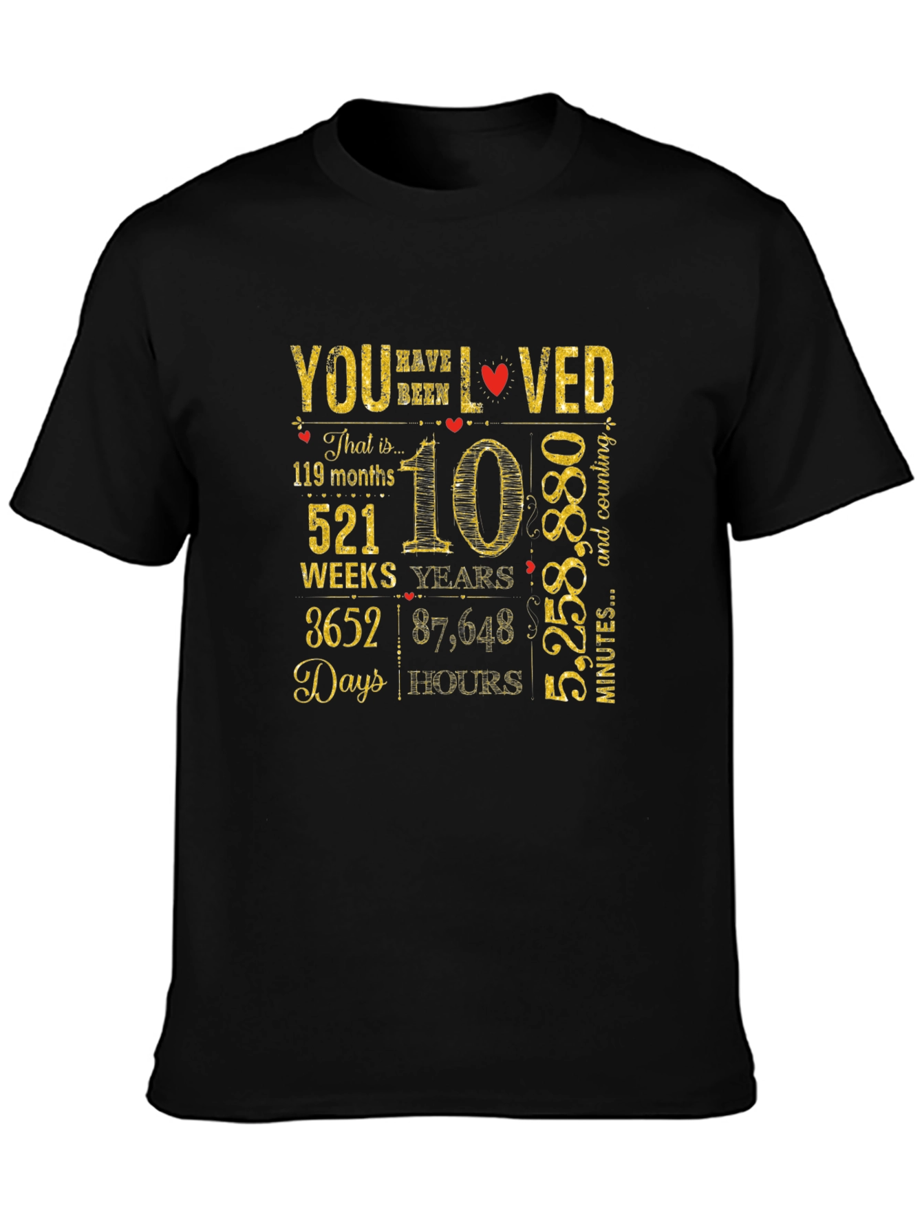 10 Year Anniversary Gift T-Shirt