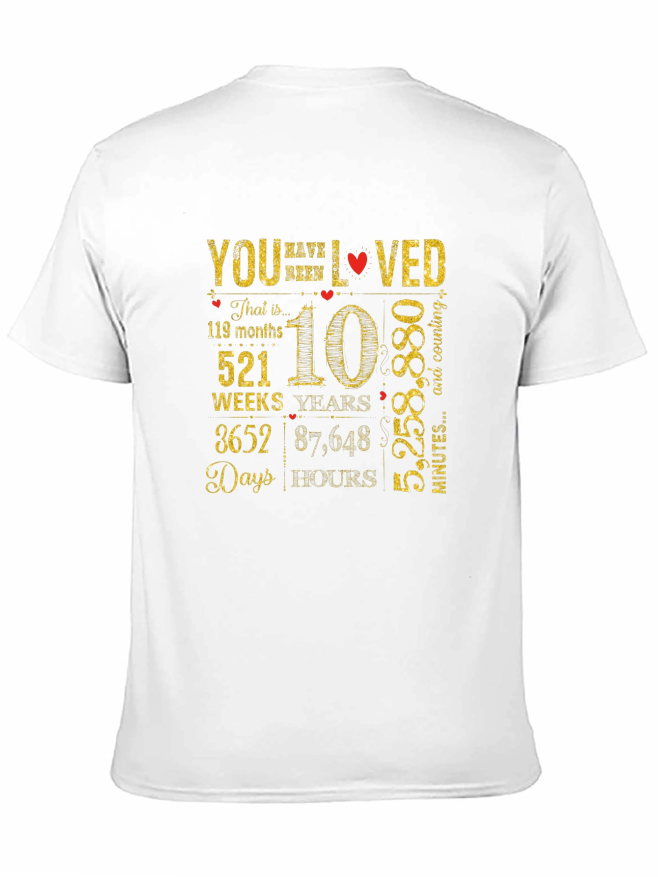 10 Year Anniversary Gift T-Shirt