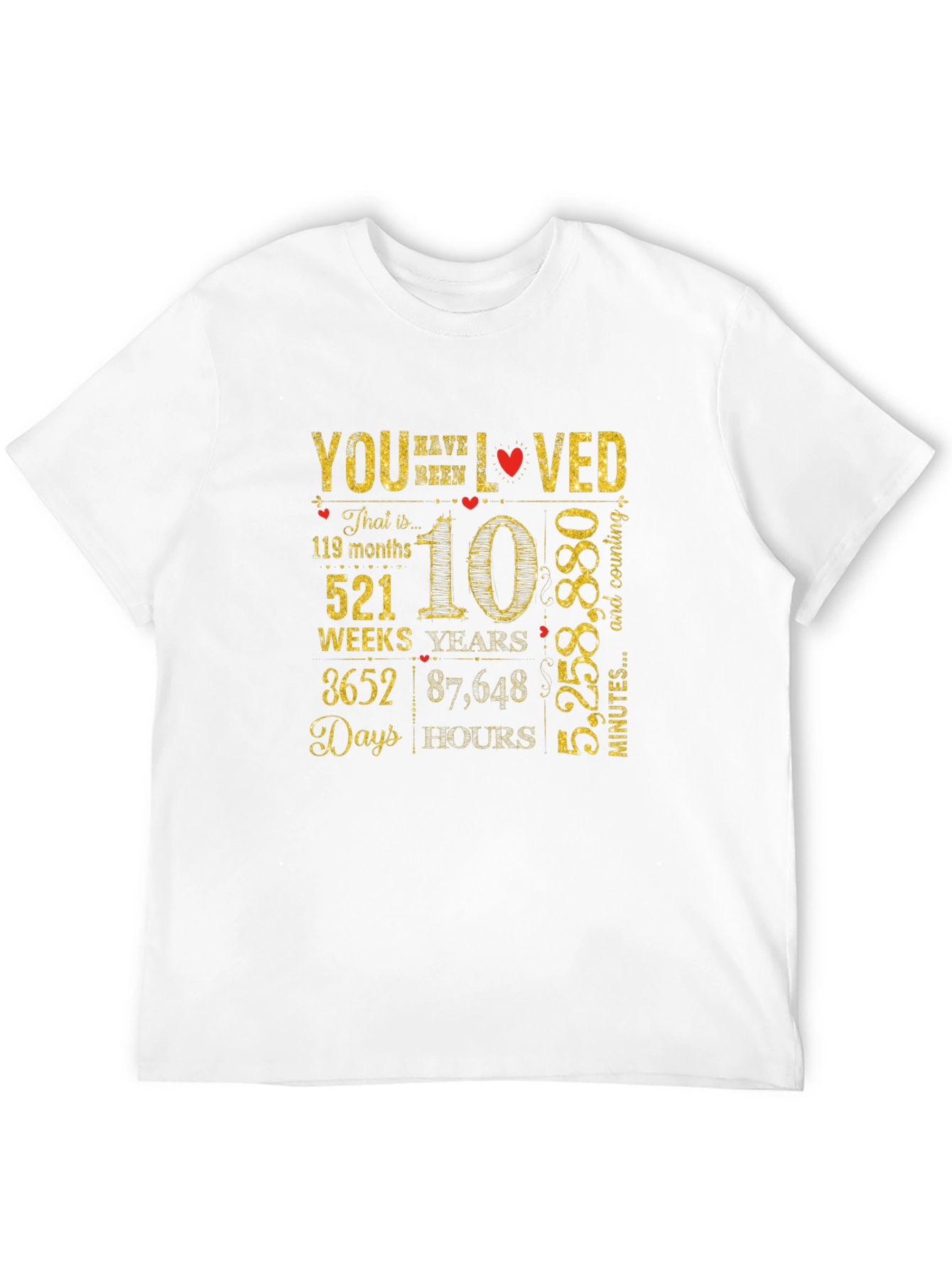 10 Year Anniversary Gift T-Shirt