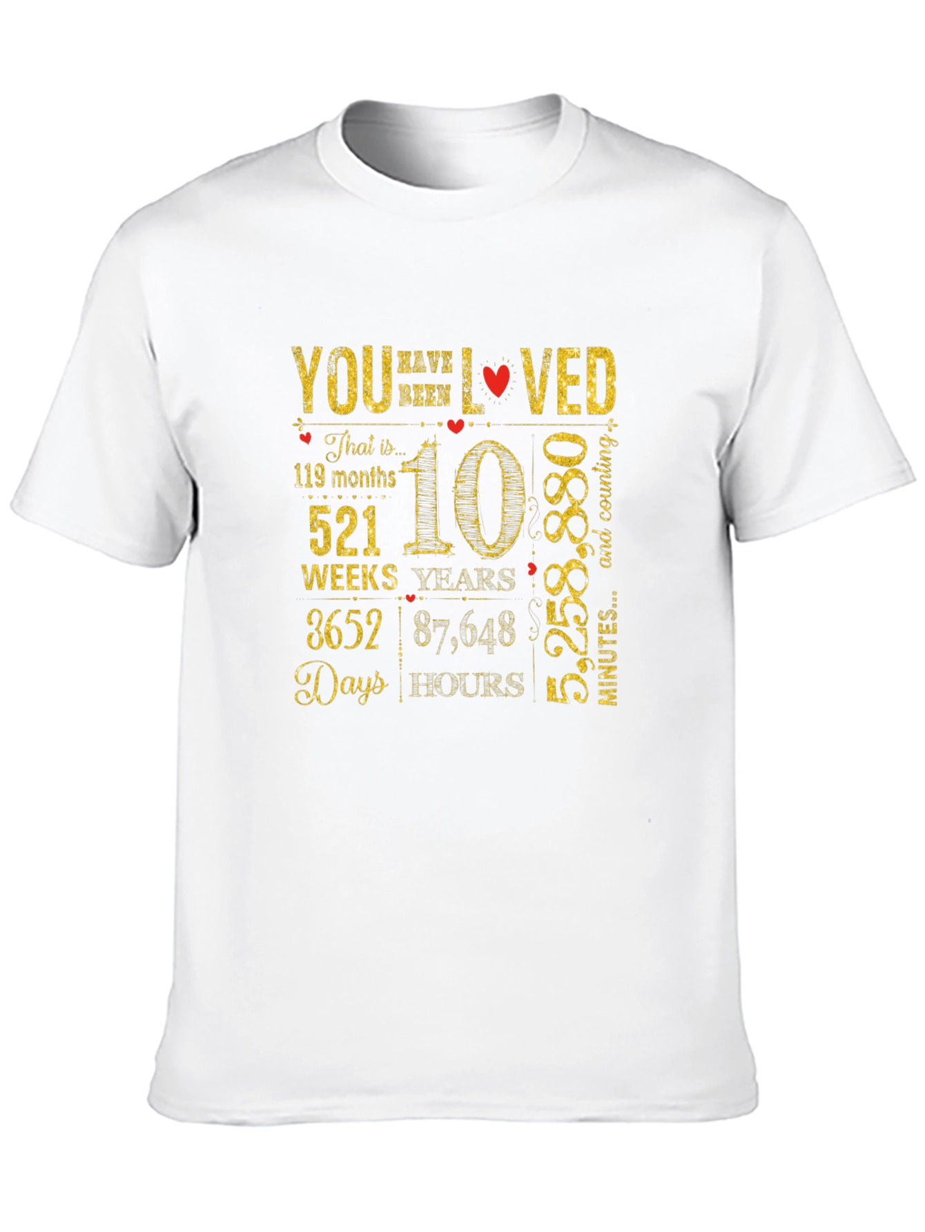 10 Year Anniversary Gift T-Shirt