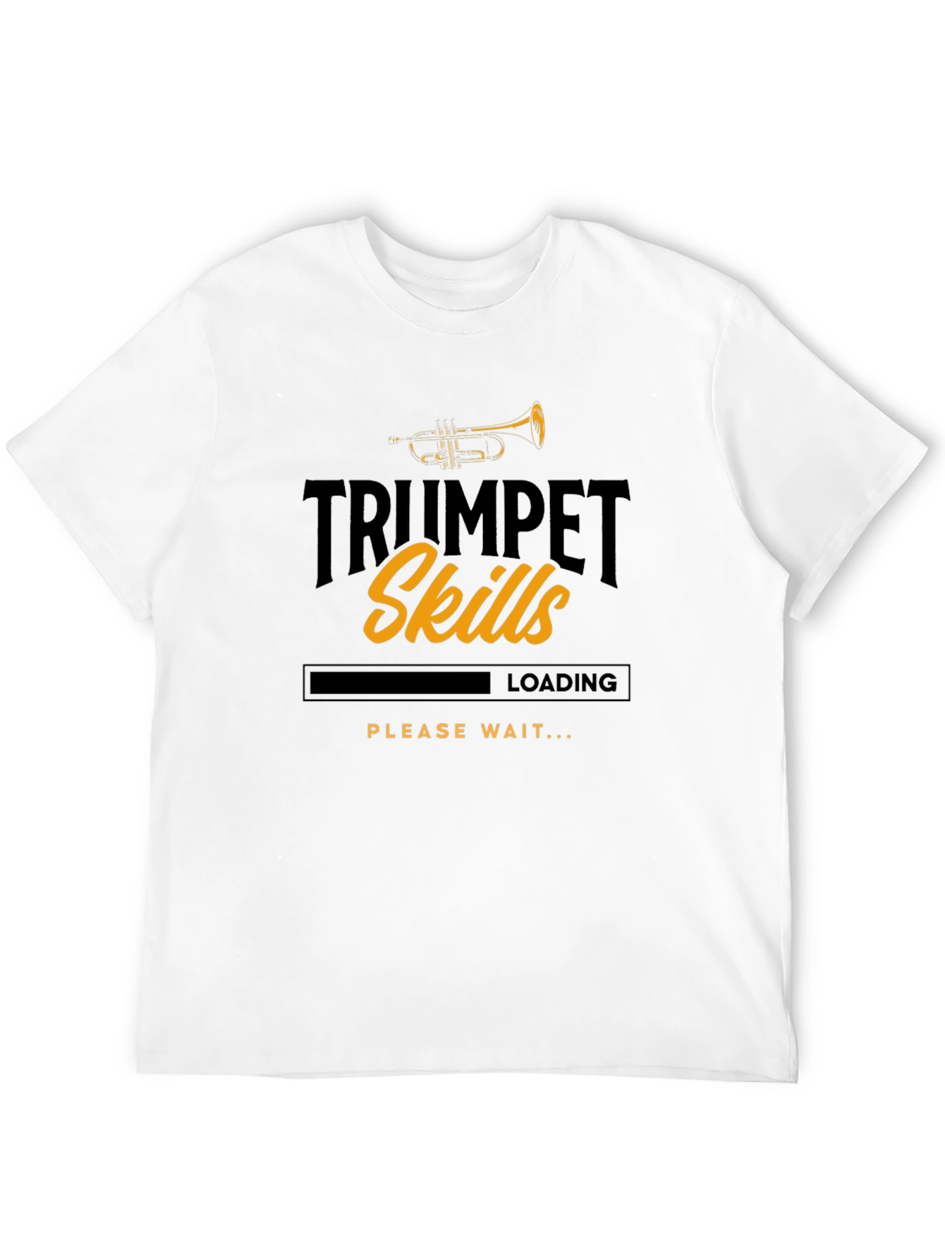 Trumpet Skills Loading Black Graphic Tee