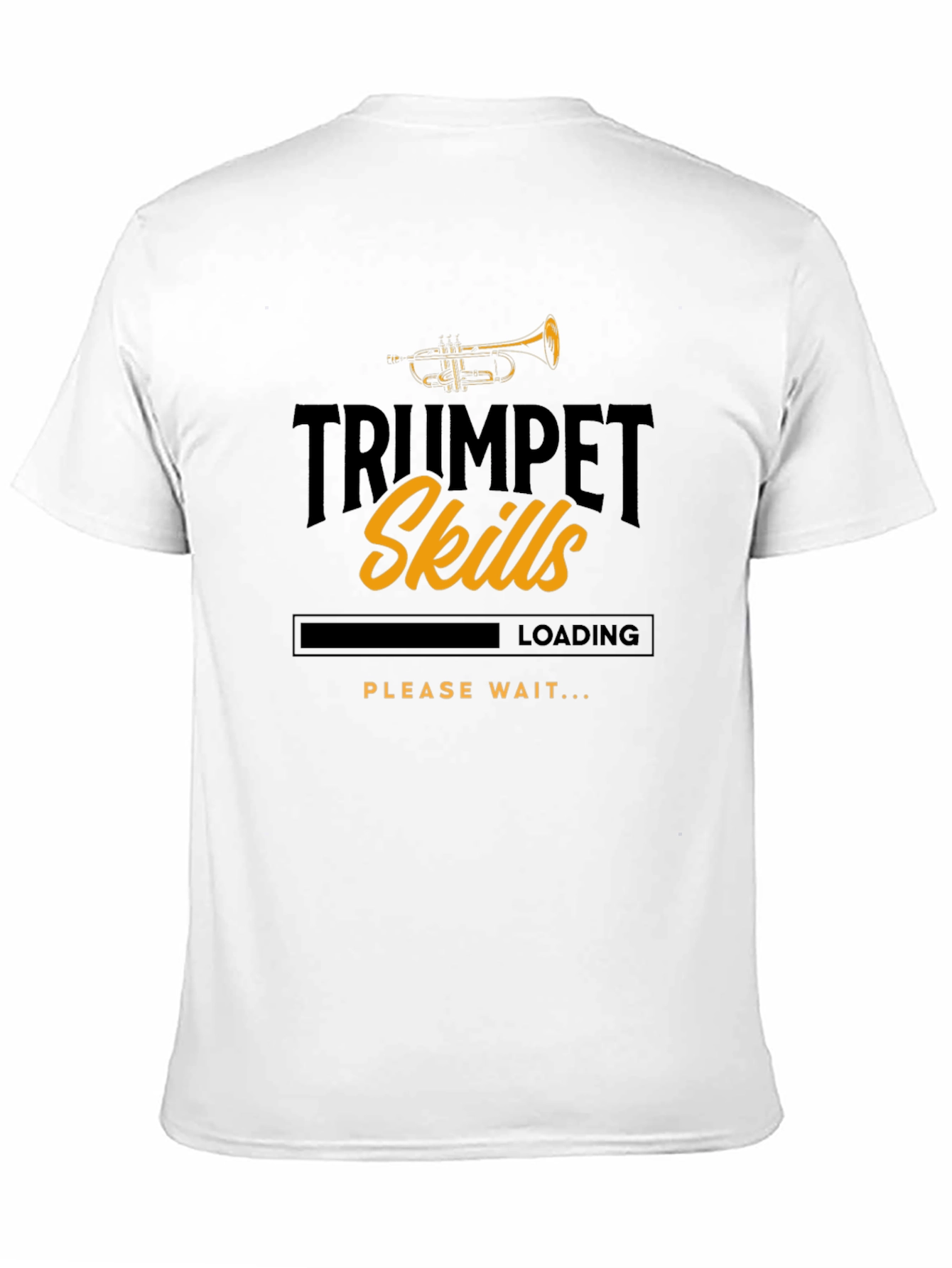 Trumpet Skills Loading Black Graphic Tee