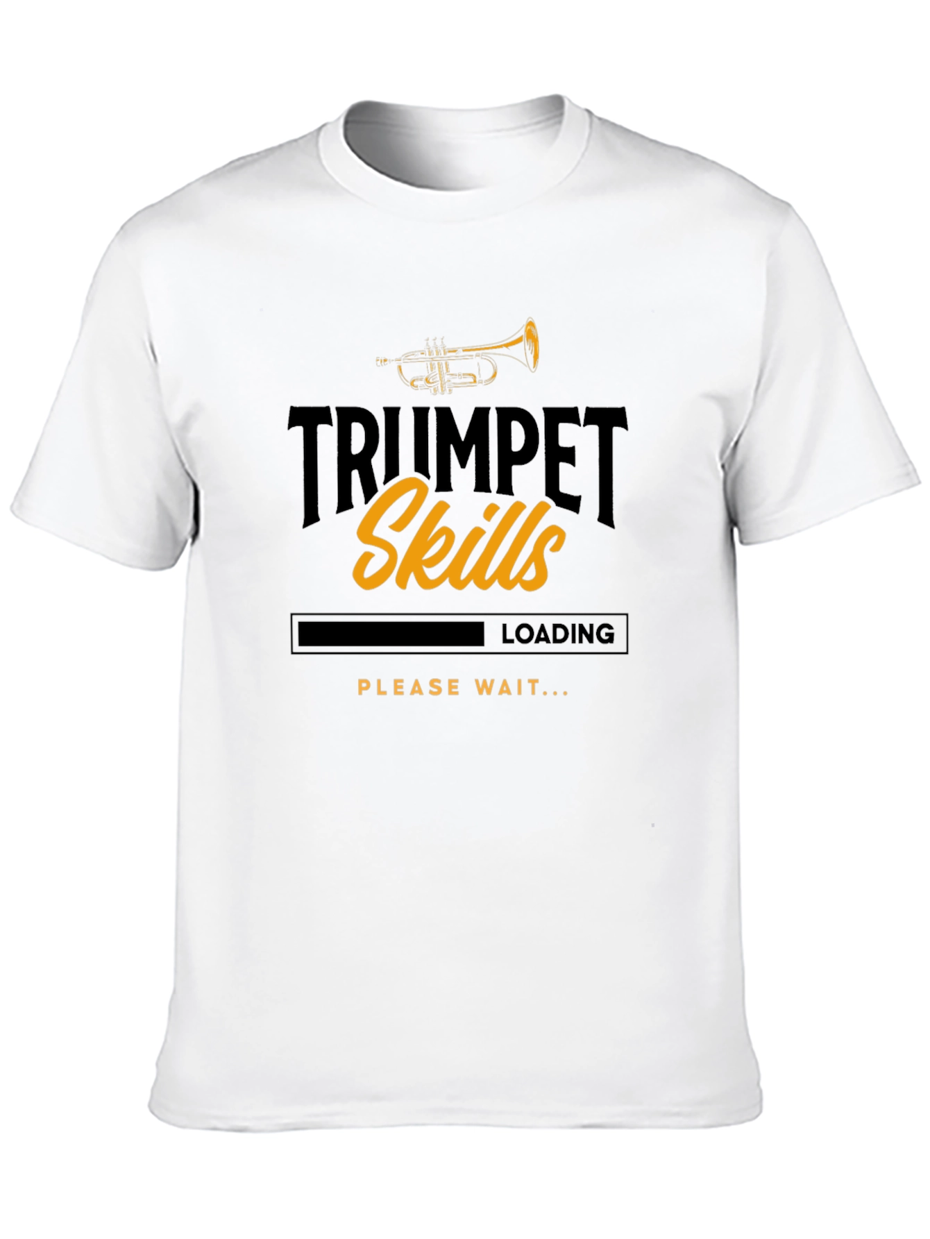Trumpet Skills Loading Black Graphic Tee