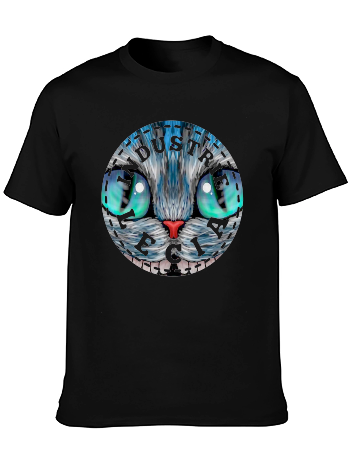 Whimsical Cat Face T-Shirt