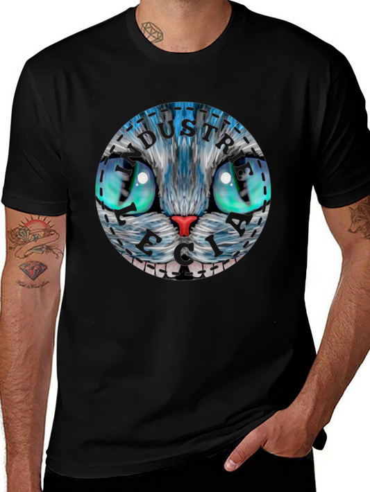 Whimsical Cat Face T-Shirt