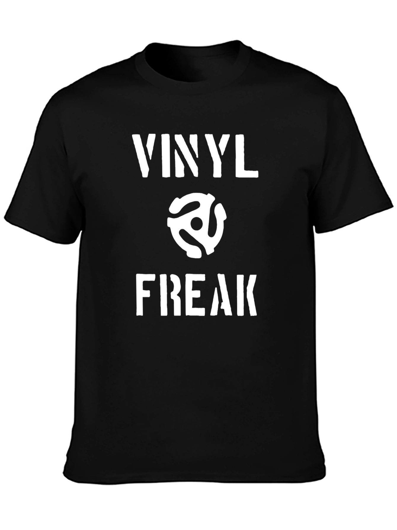 Vinyl Freak Black Graphic T-Shirt