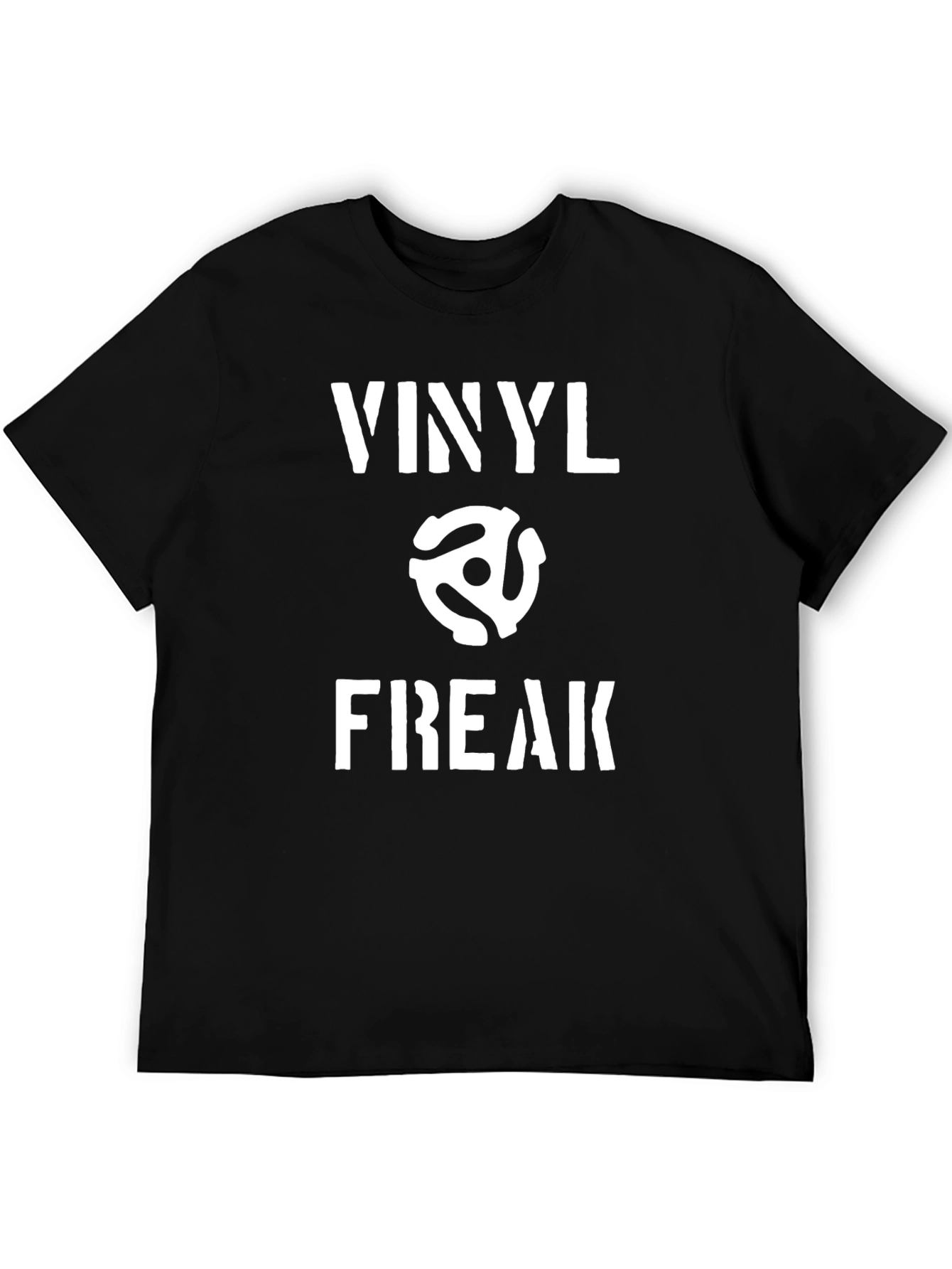 Vinyl Freak Black Graphic T-Shirt