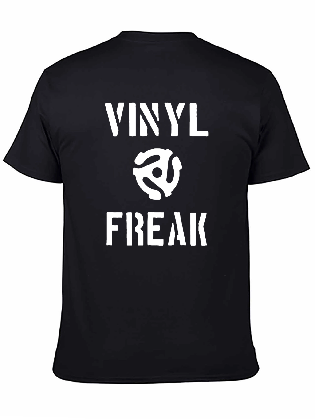 Vinyl Freak Black Graphic T-Shirt