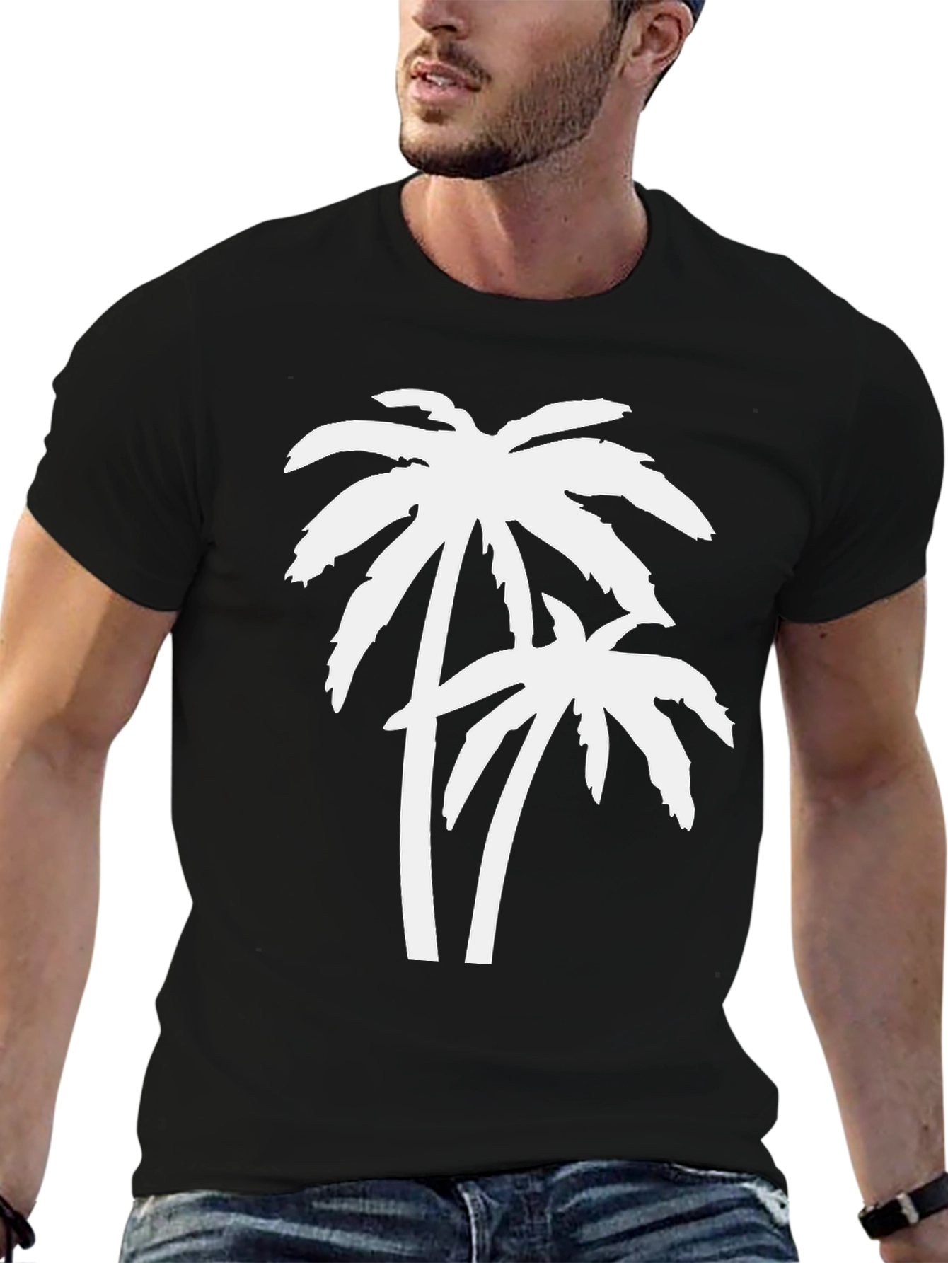 Tropical Palm Tree Graphic T-Shirt