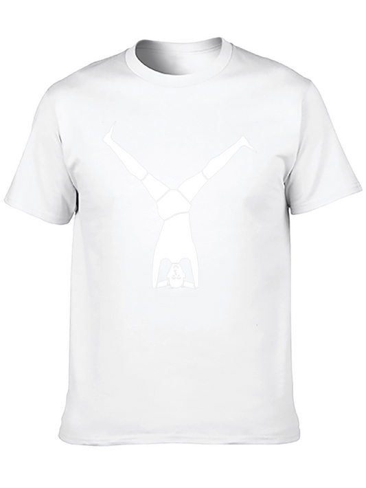 Yoga Headstand Black T-Shirt