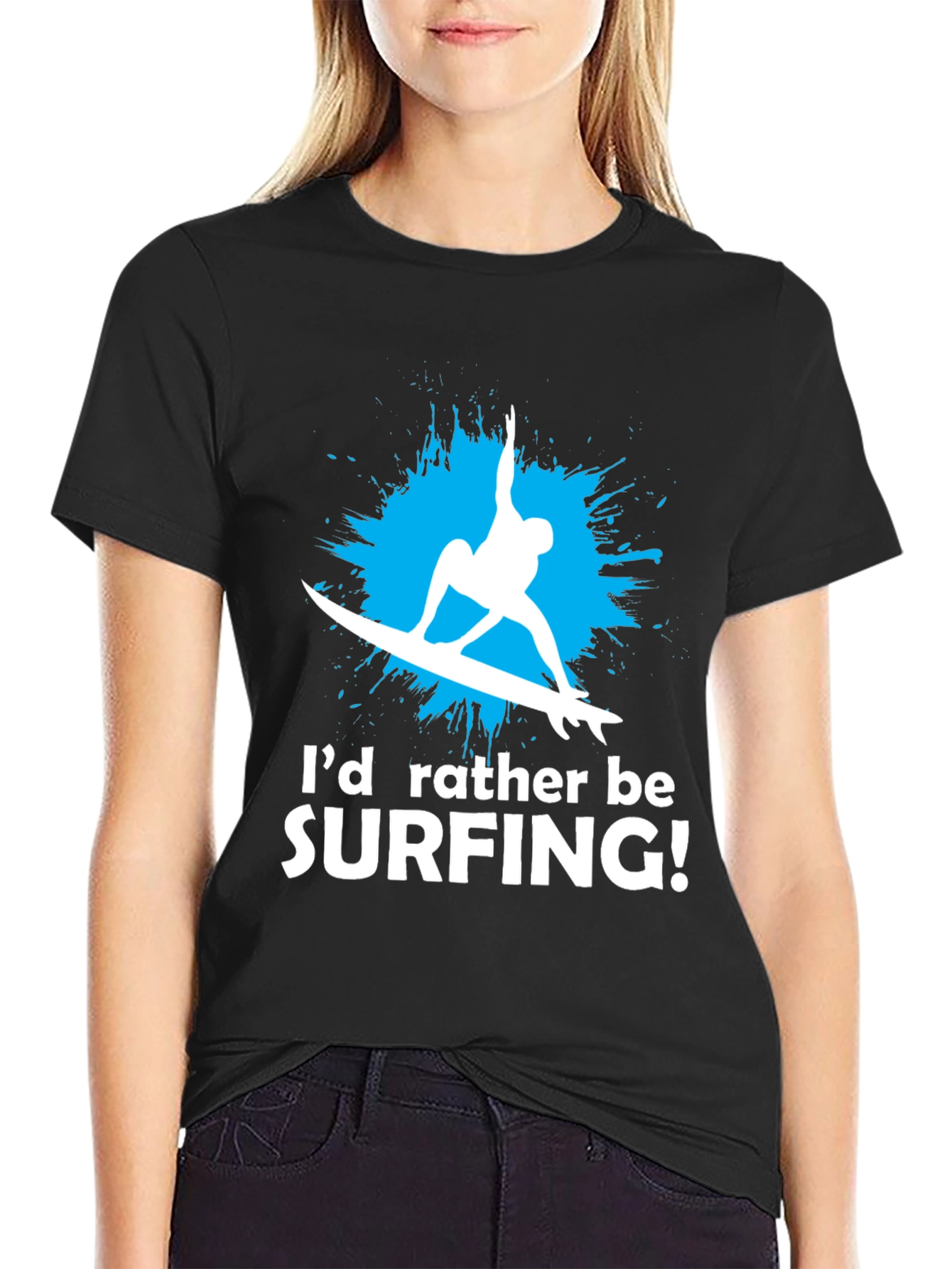 Surfing Graphic T-Shirt - Id Rather Be Surfing