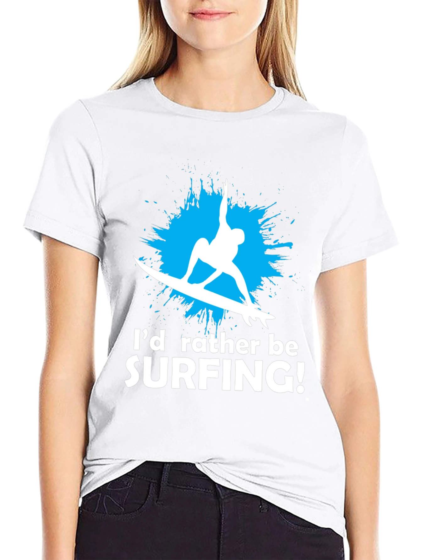 Surfing Graphic T-Shirt - Id Rather Be Surfing