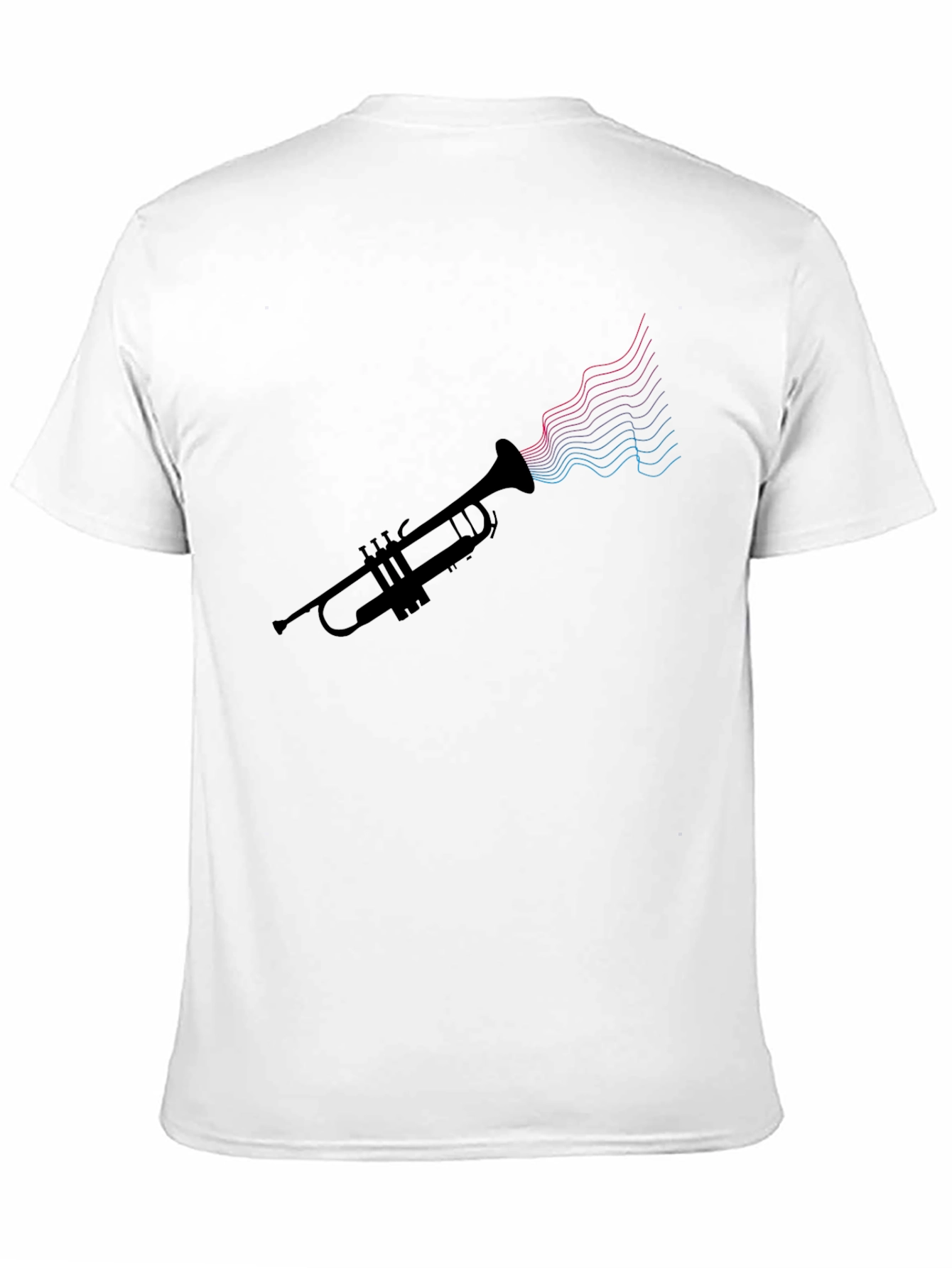 Trumpet Sound Wave Tee - Music Lovers Shirt