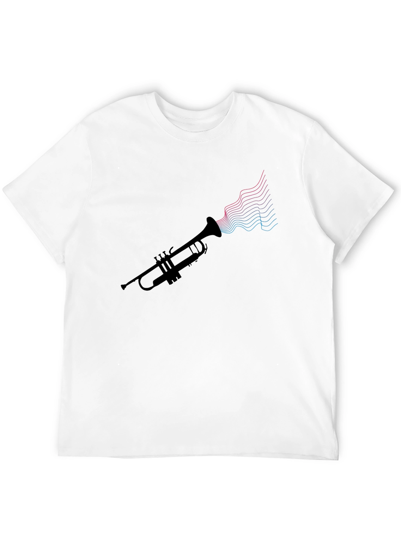 Trumpet Sound Wave Tee - Music Lovers Shirt