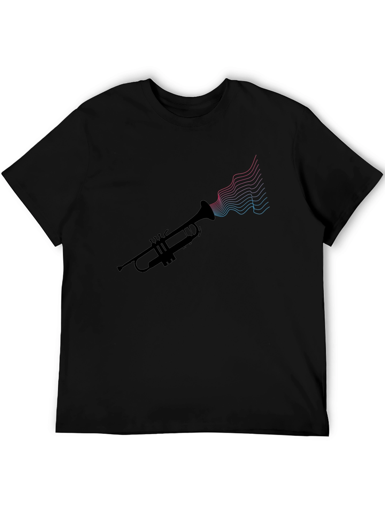 Trumpet Sound Wave Tee - Music Lovers Shirt