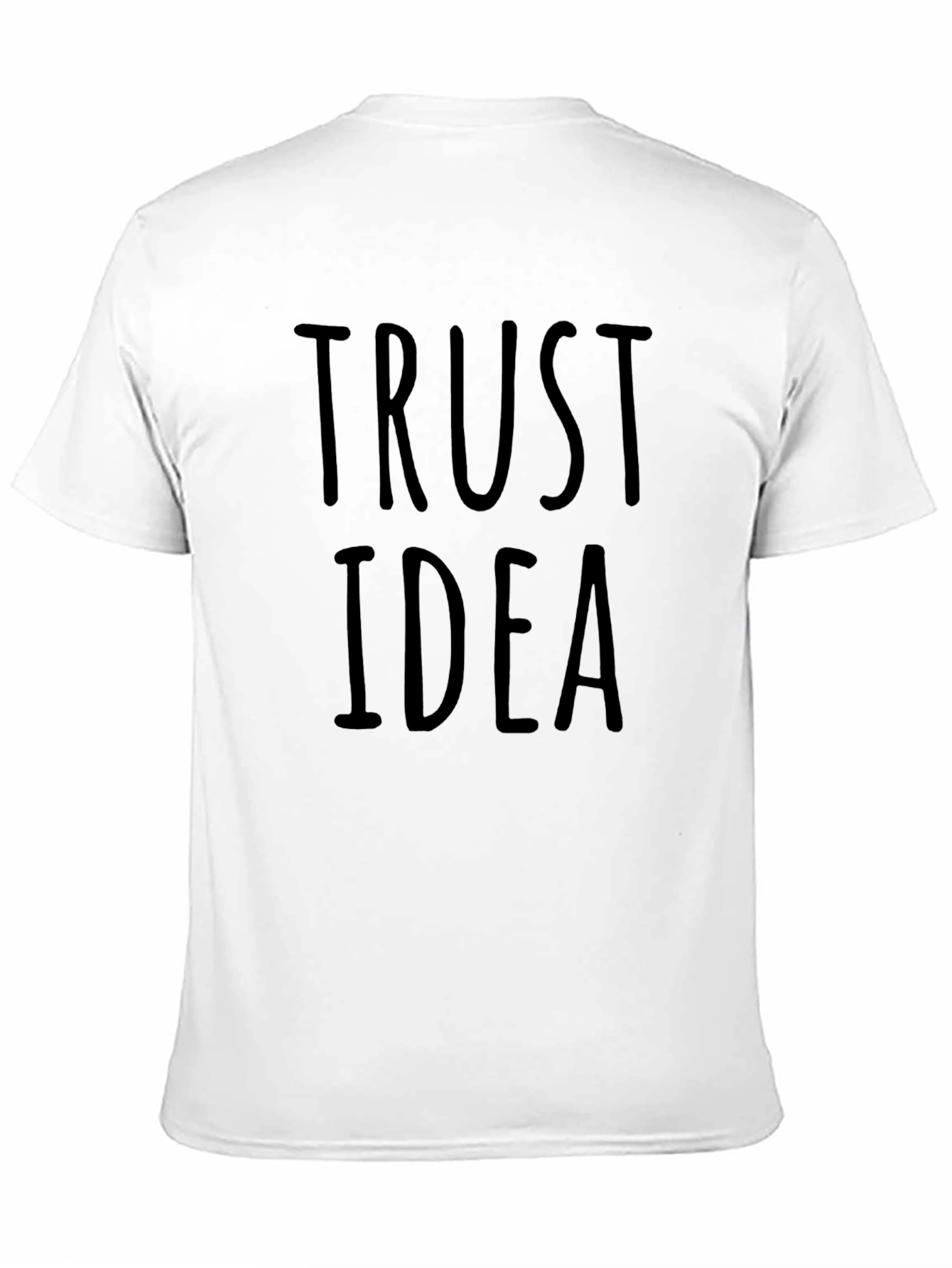 Trust Idea Black Crew Neck T-Shirt