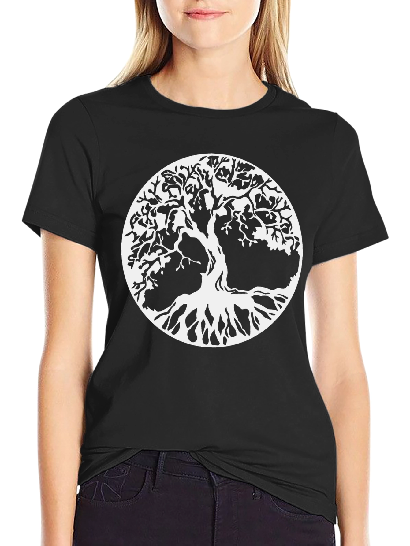 Tree of Life Graphic Black T-Shirt