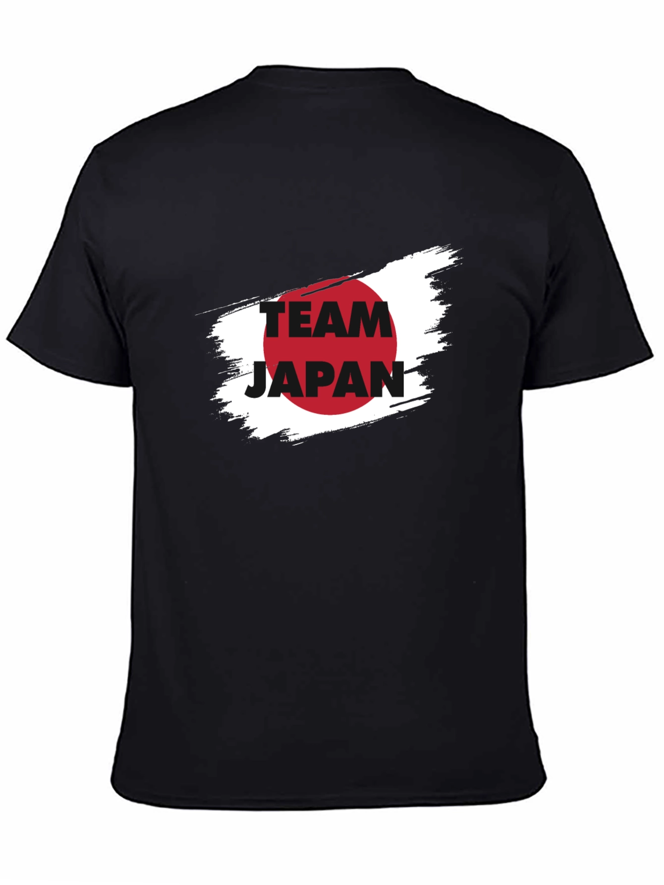 Team Japan Graphic Tee - Black Cotton T-Shirt