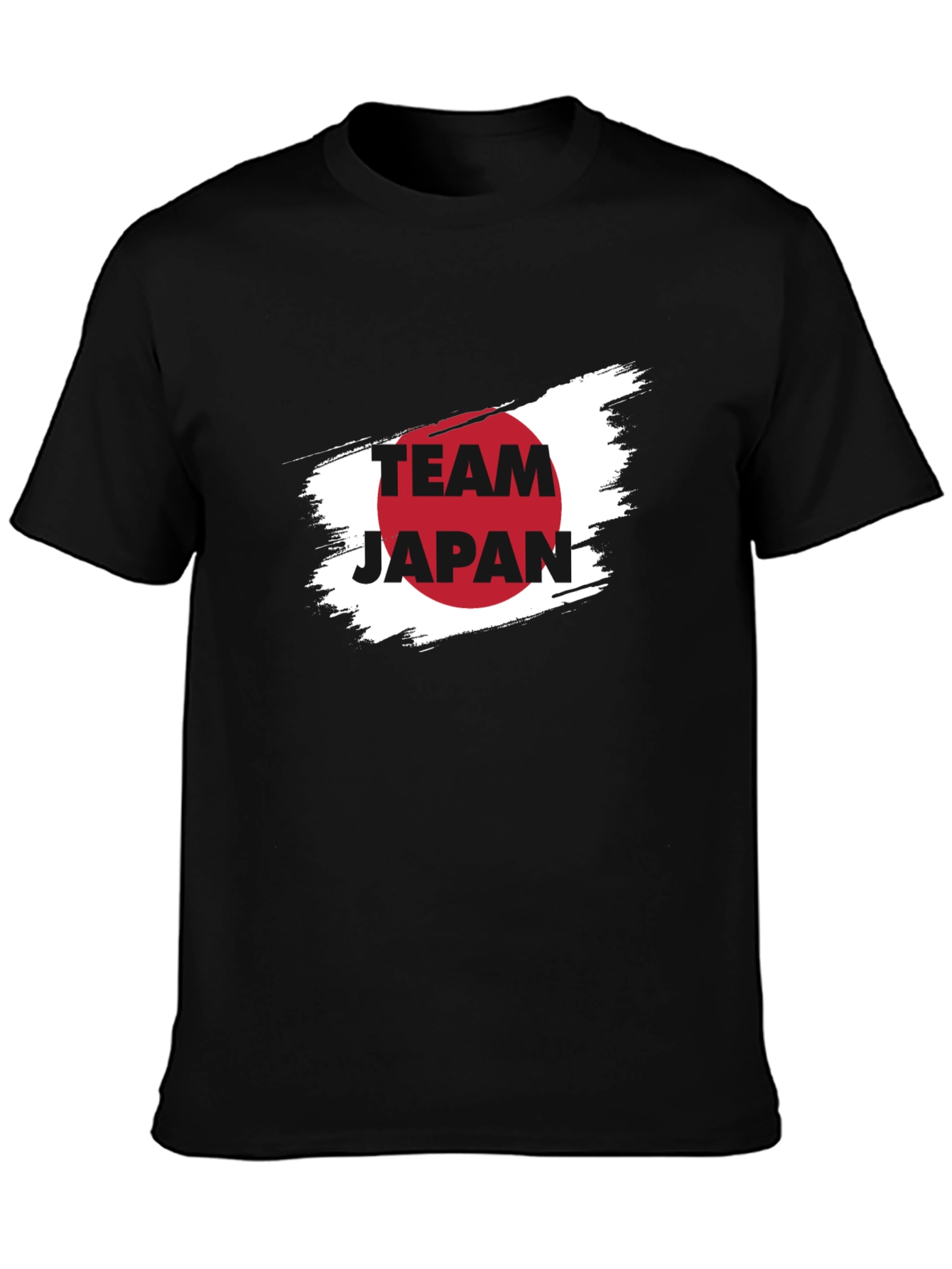 Team Japan Graphic Tee - Black Cotton T-Shirt