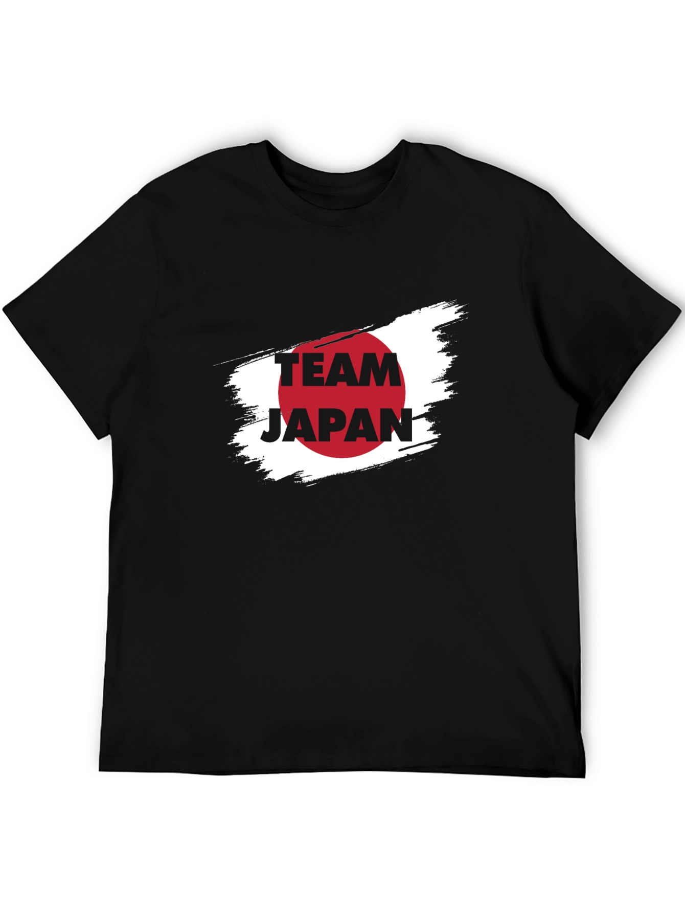 Team Japan Graphic Tee - Black Cotton T-Shirt