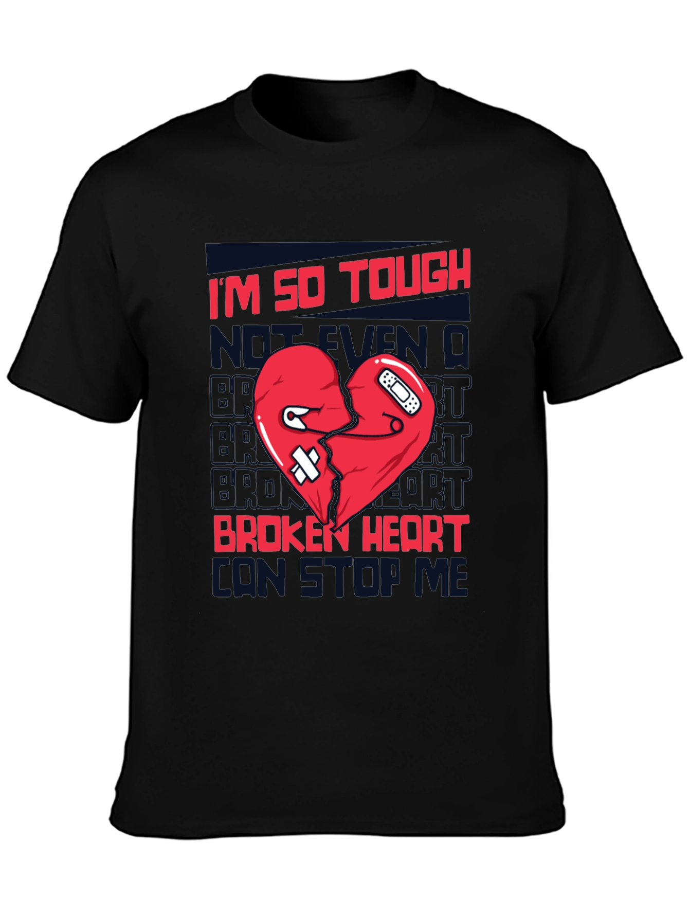 Tough Broken Heart T-Shirt - Black