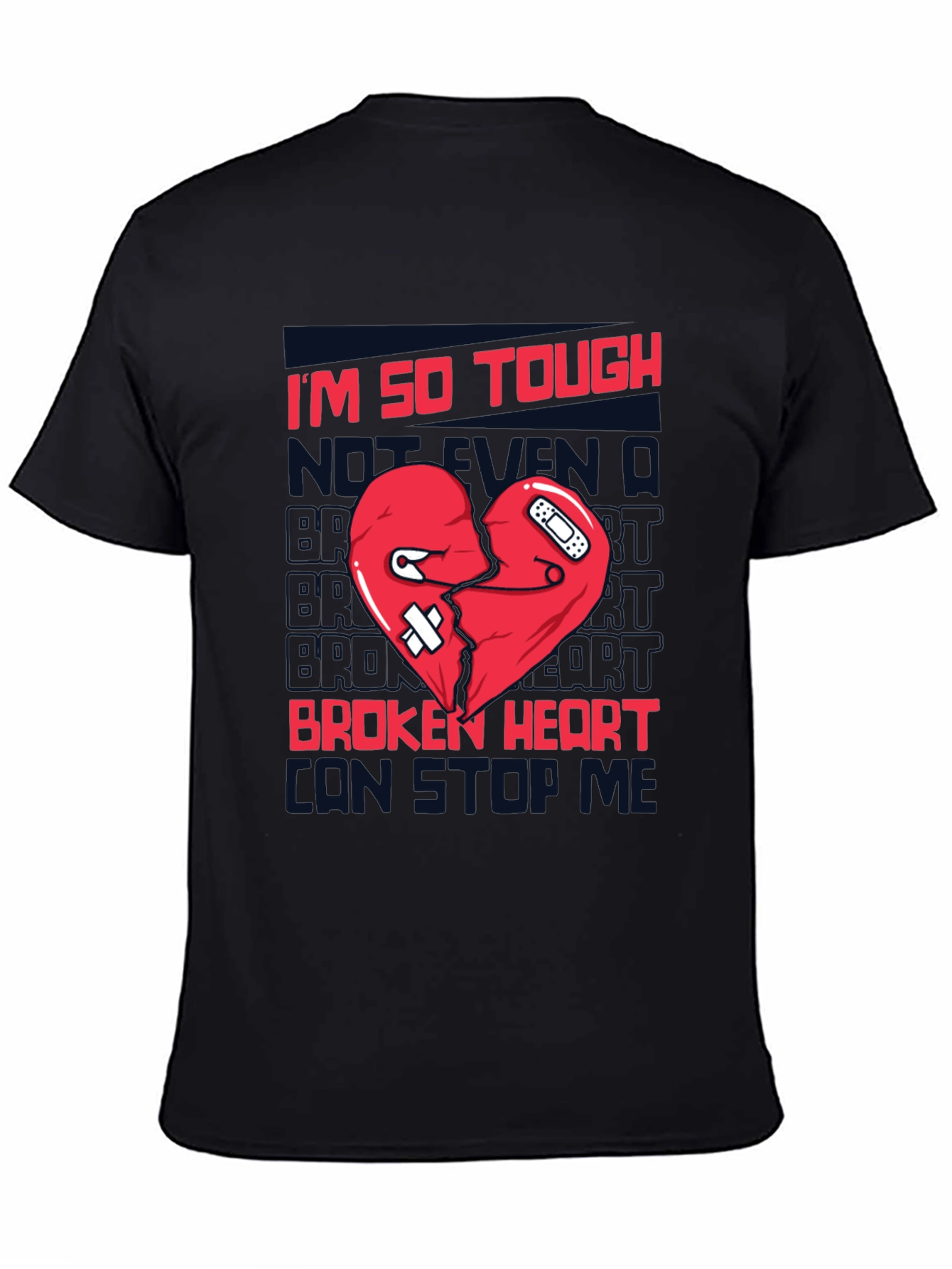 Tough Broken Heart T-Shirt - Black