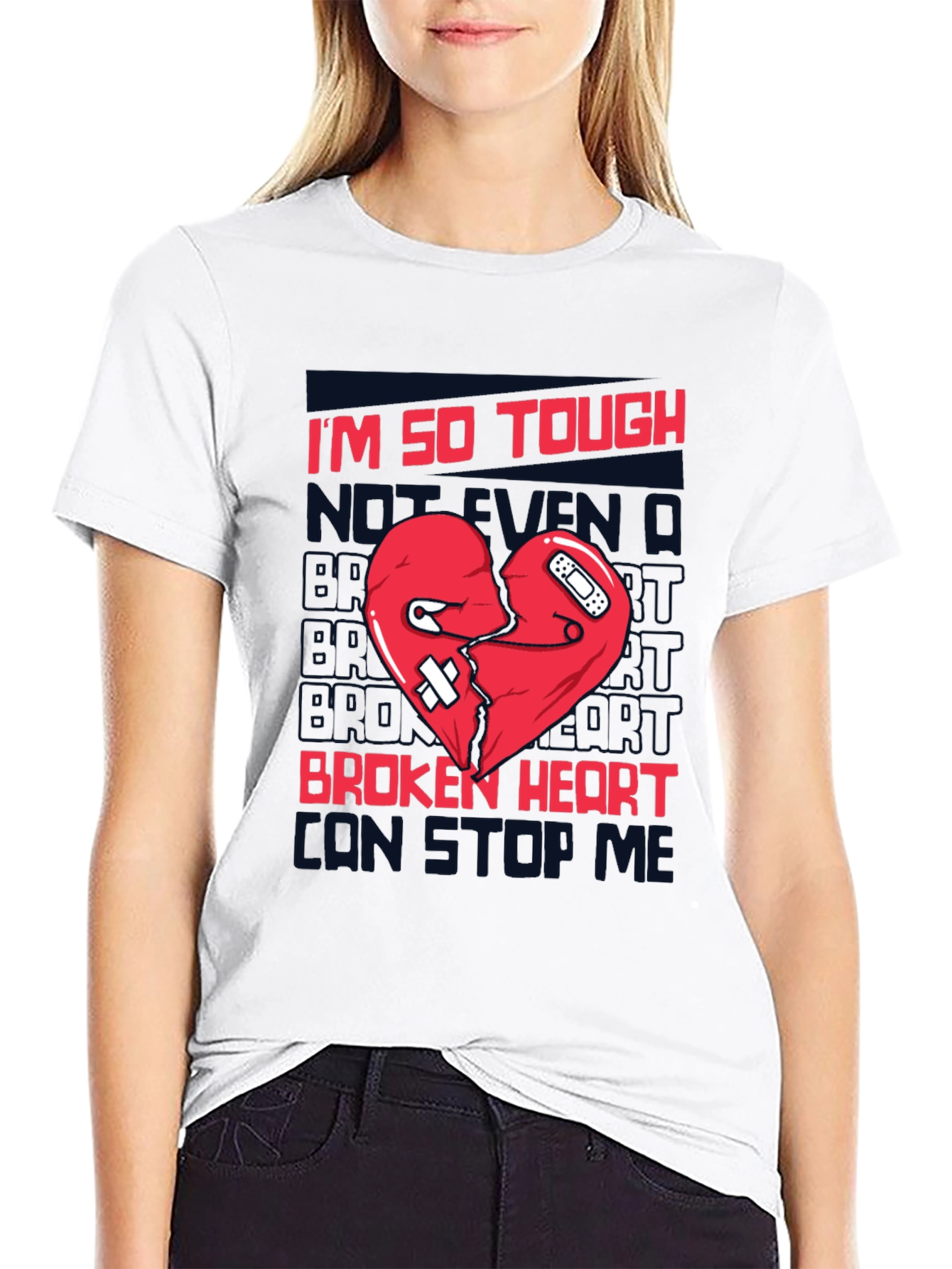Tough Broken Heart T-Shirt - Black