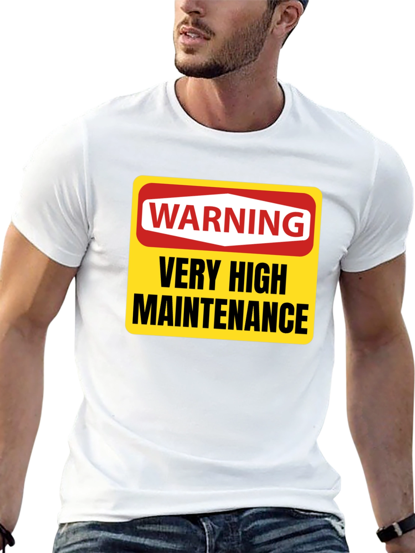 Warning Very High Maintenance T-Shirt - Funny Novelty Tee