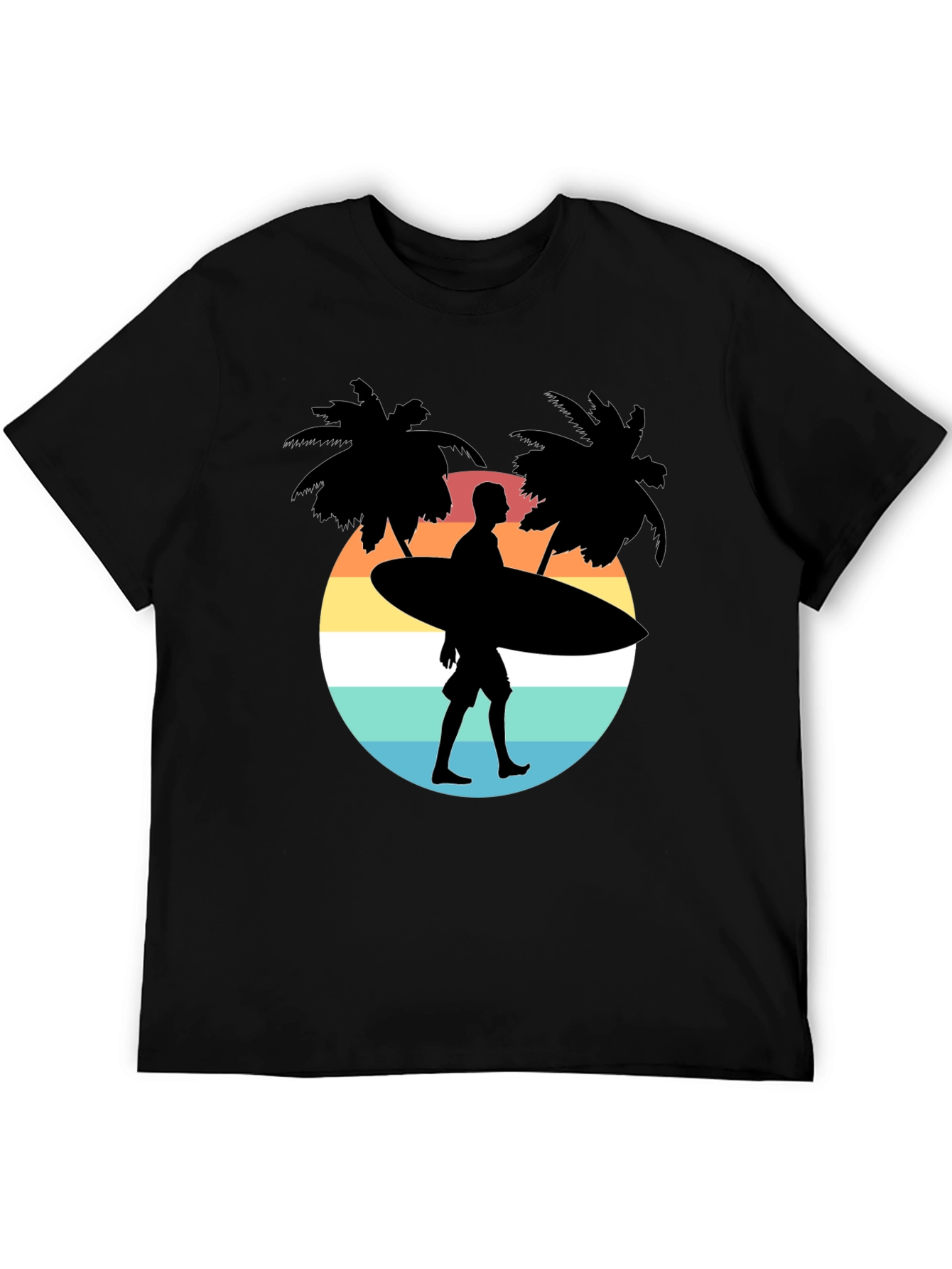 Surfer Silhouette Graphic Tee
