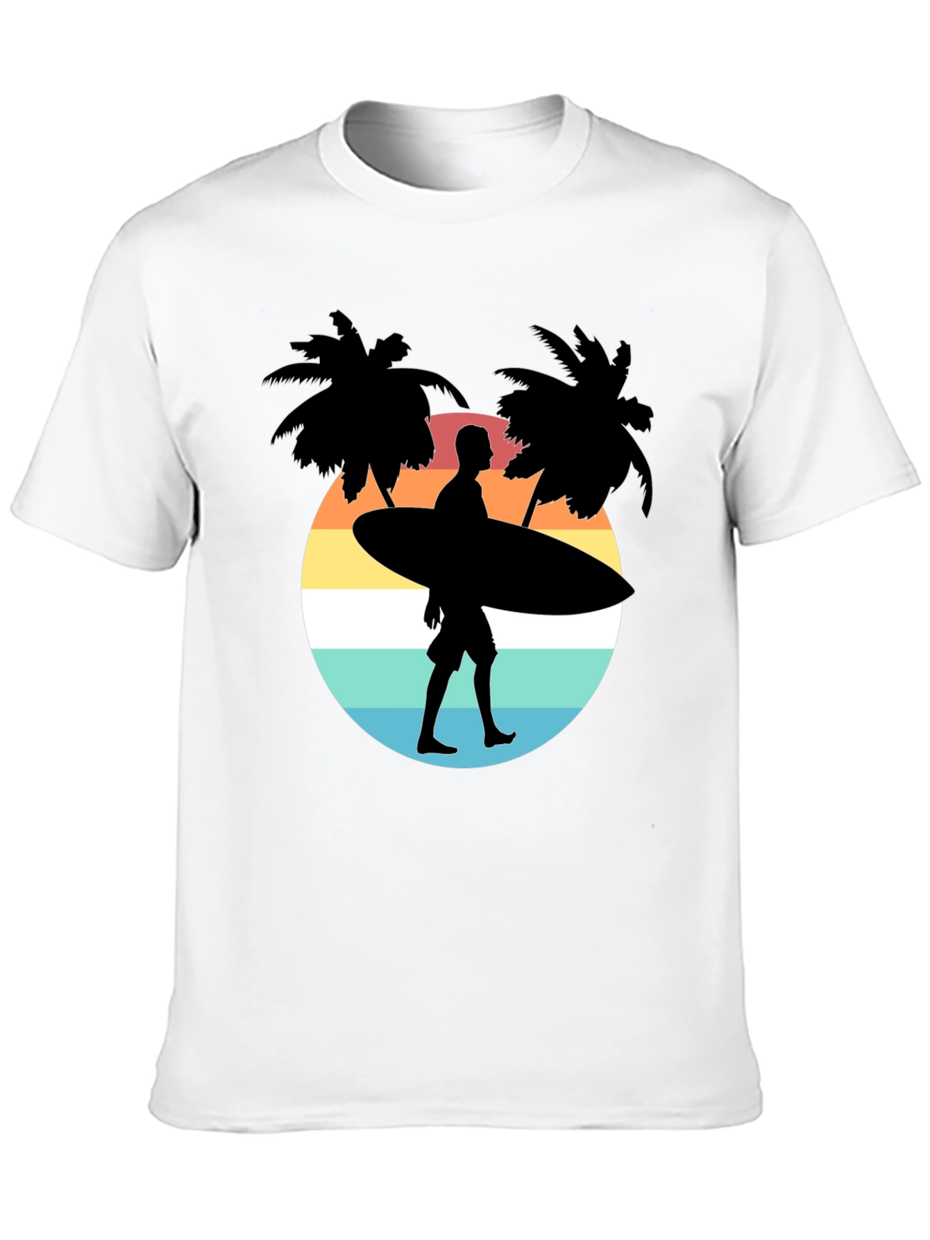 Surfer Silhouette Graphic Tee